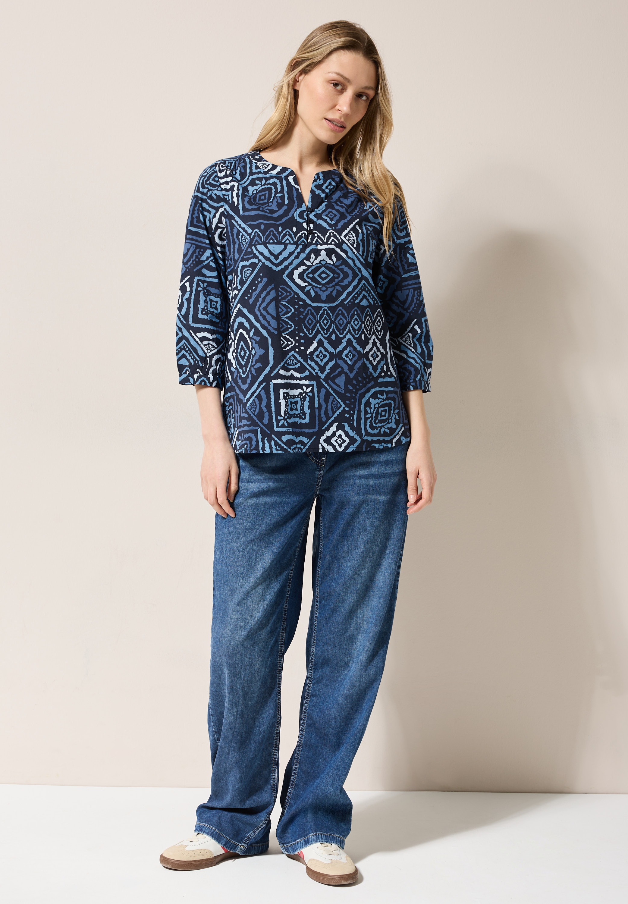 Cecil Klassische Bluse, aus reiner Baumwolle