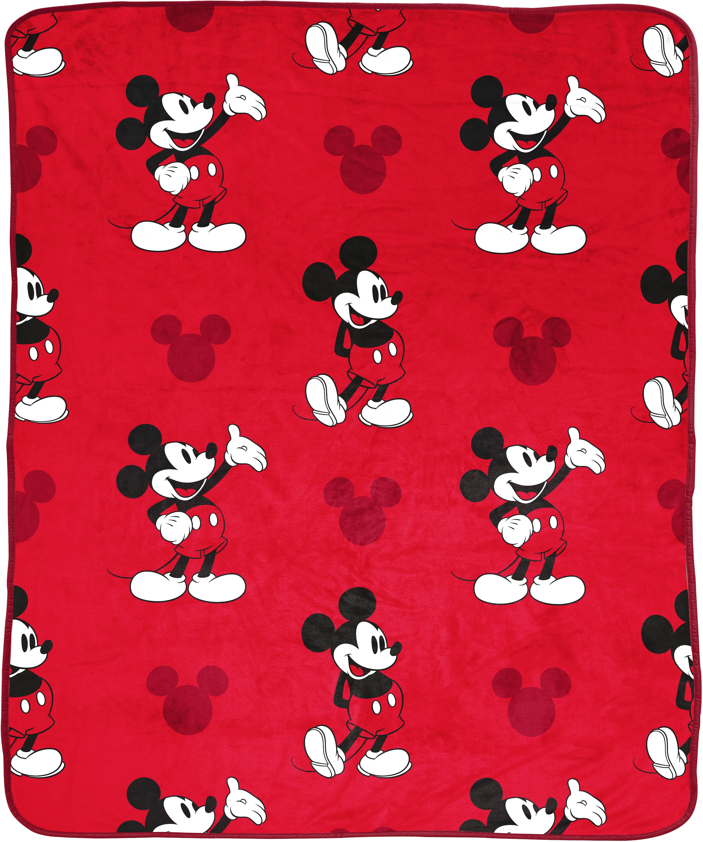 Disney Kinderdecke "Disney Decke Mickey Mouse rot, gemütliche Decke 130 x 1 günstig online kaufen