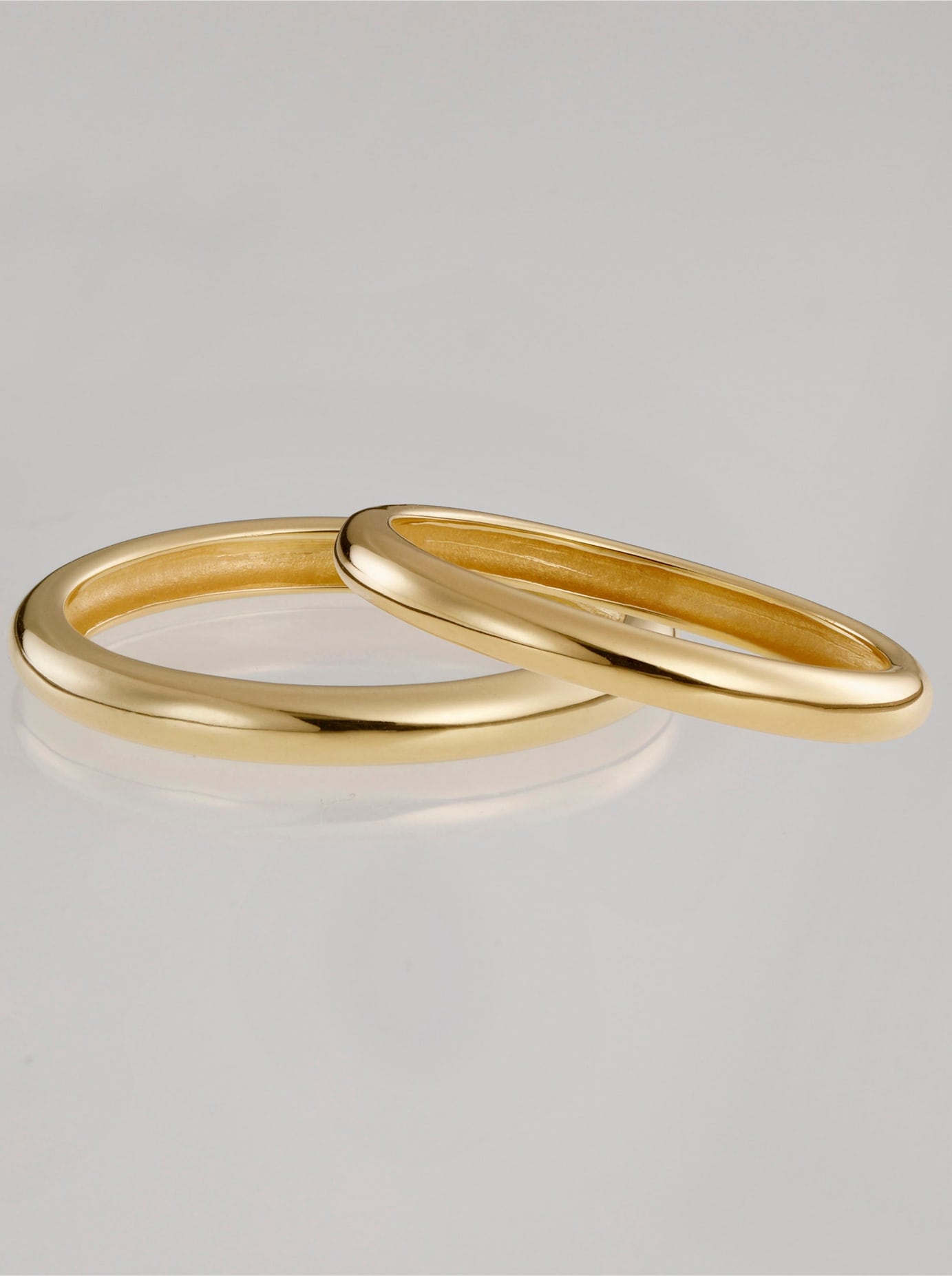 Fingerring LADY Gr. 23, gold (gelbgold 375), Fingerringe, Damen, 23, Metall, Fingerring