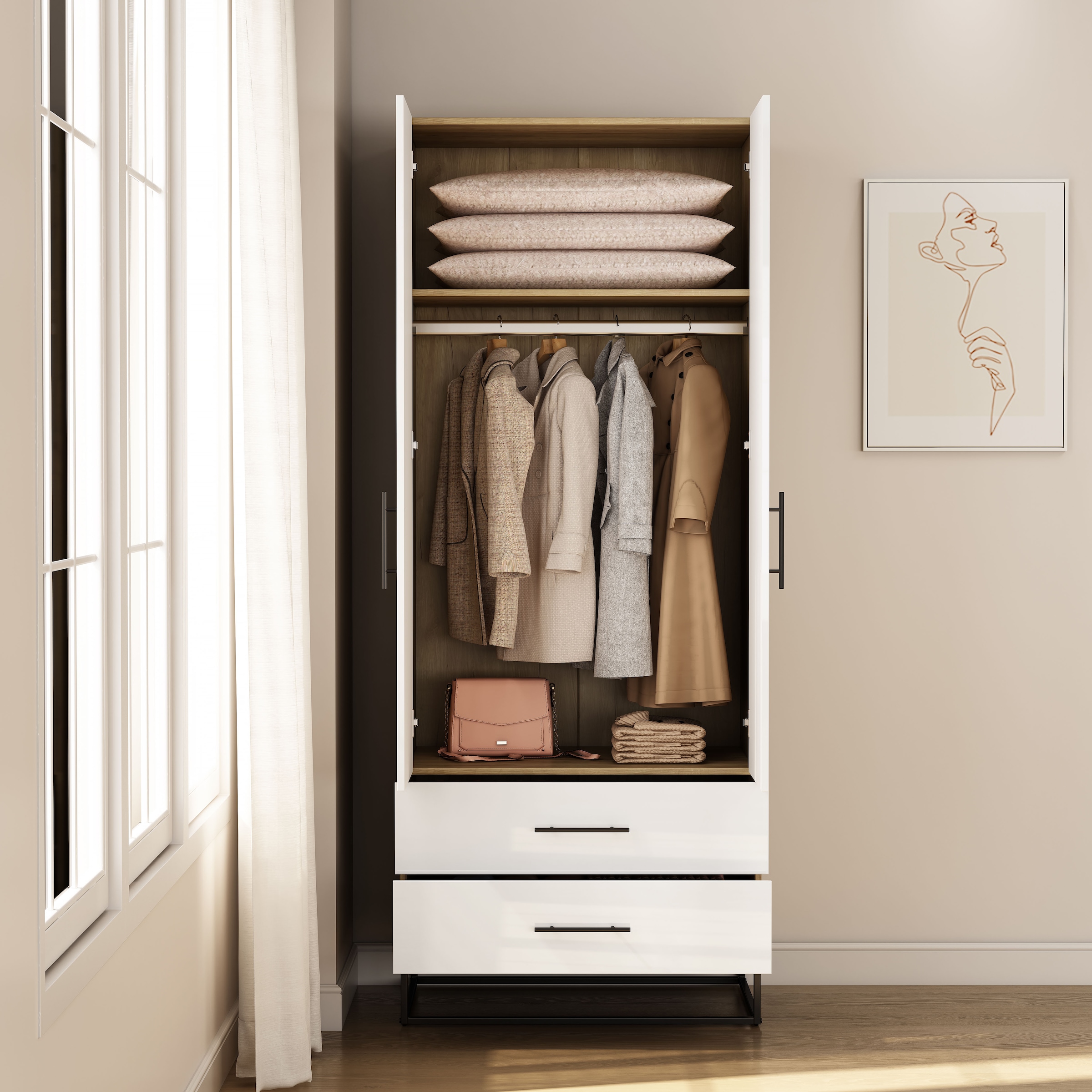 OTTO home Kleiderschrank »Lucca Schlafzimmerschrank Garderobe hochglanz Bestseller«