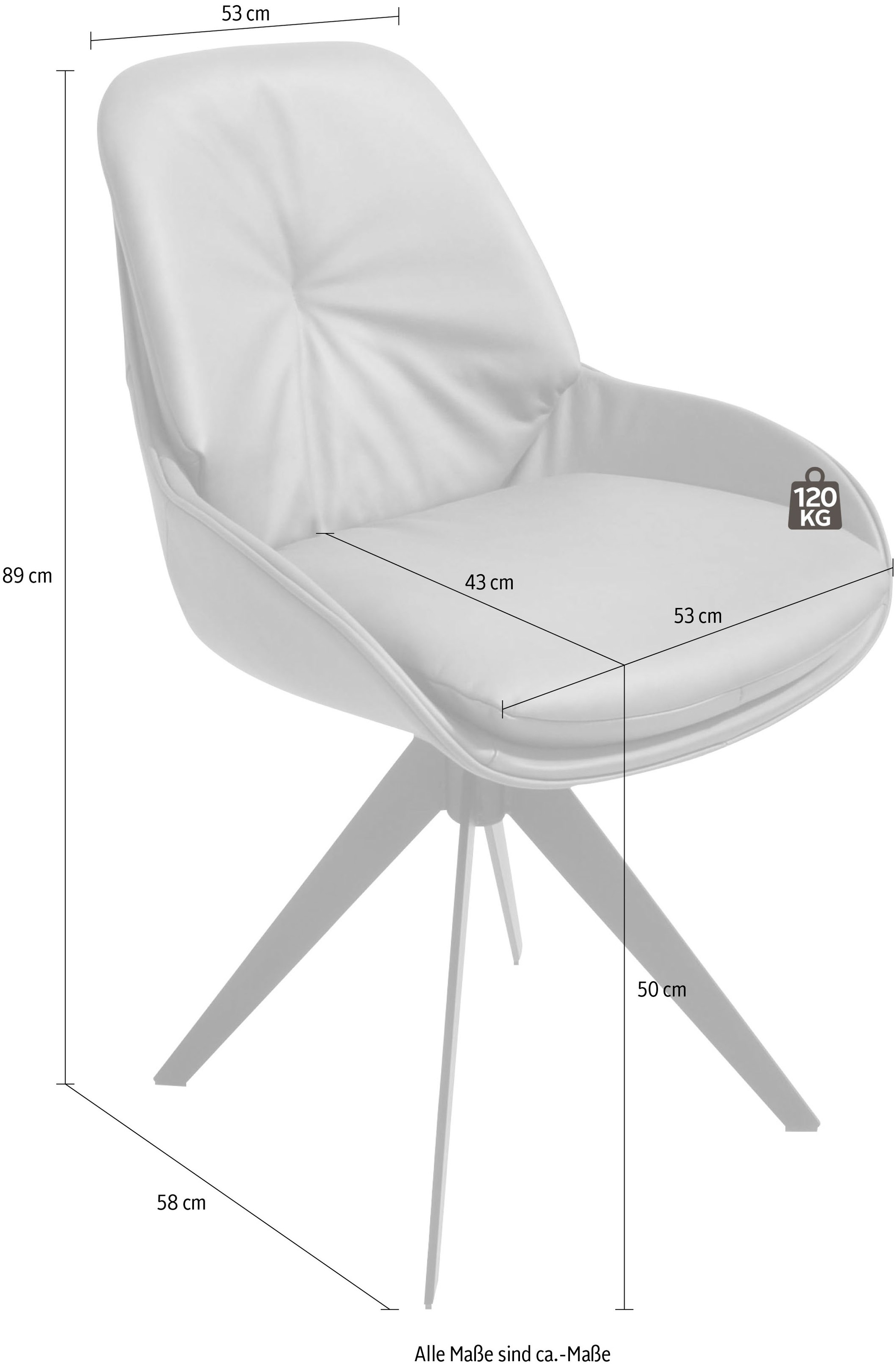 K+W Komfort & Wohnen Drehstuhl 