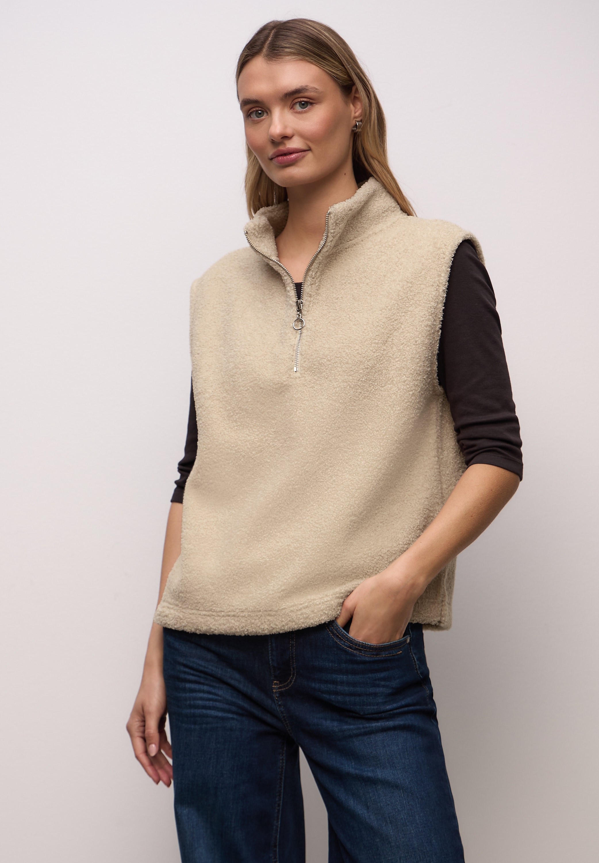 STREET ONE Pullunder mit Zipper günstig online kaufen