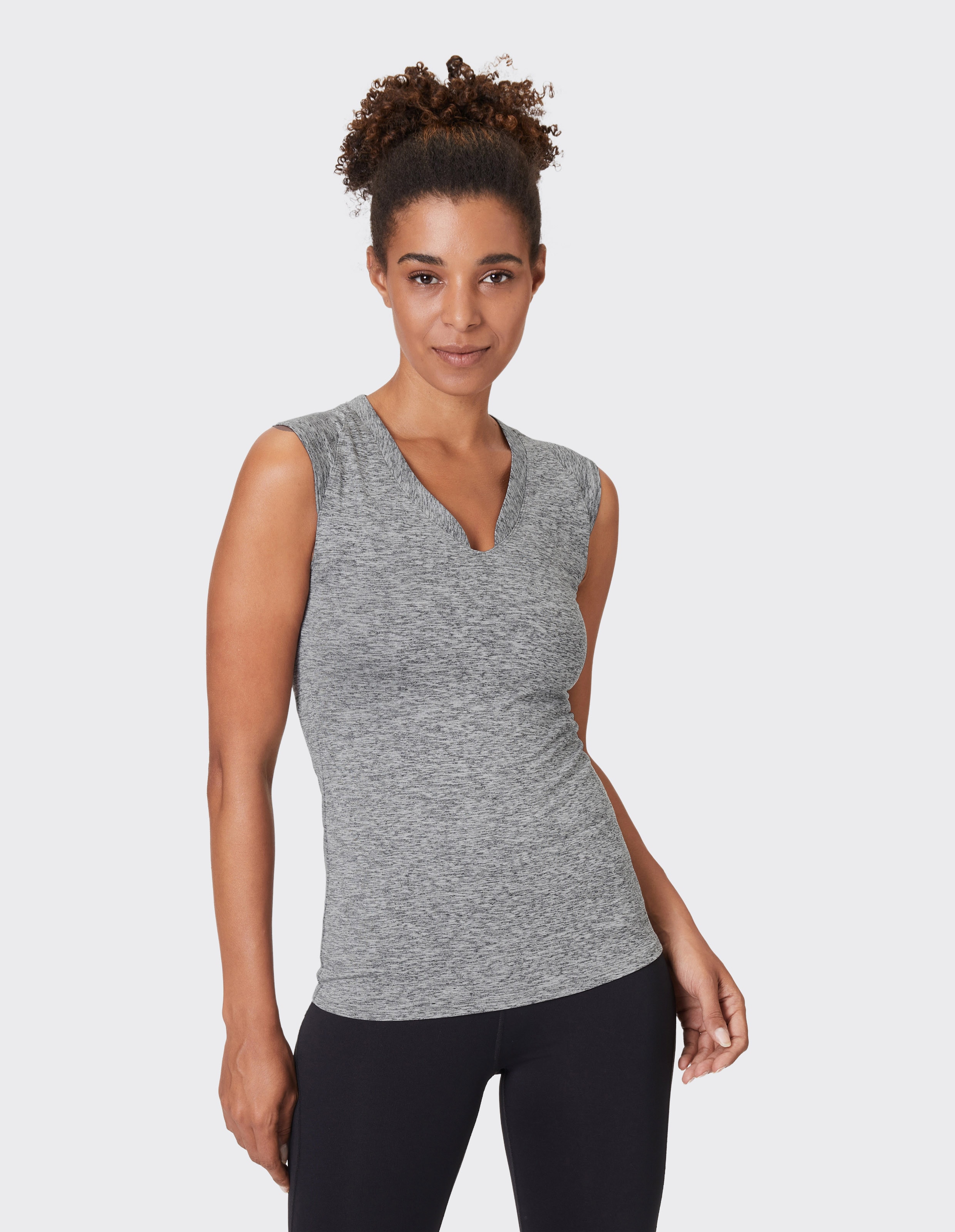 Venice Beach T-Shirt "T-SHIRT ELEAMEE" mit V-Ausschnitt, ärmellos, taillierte Passform