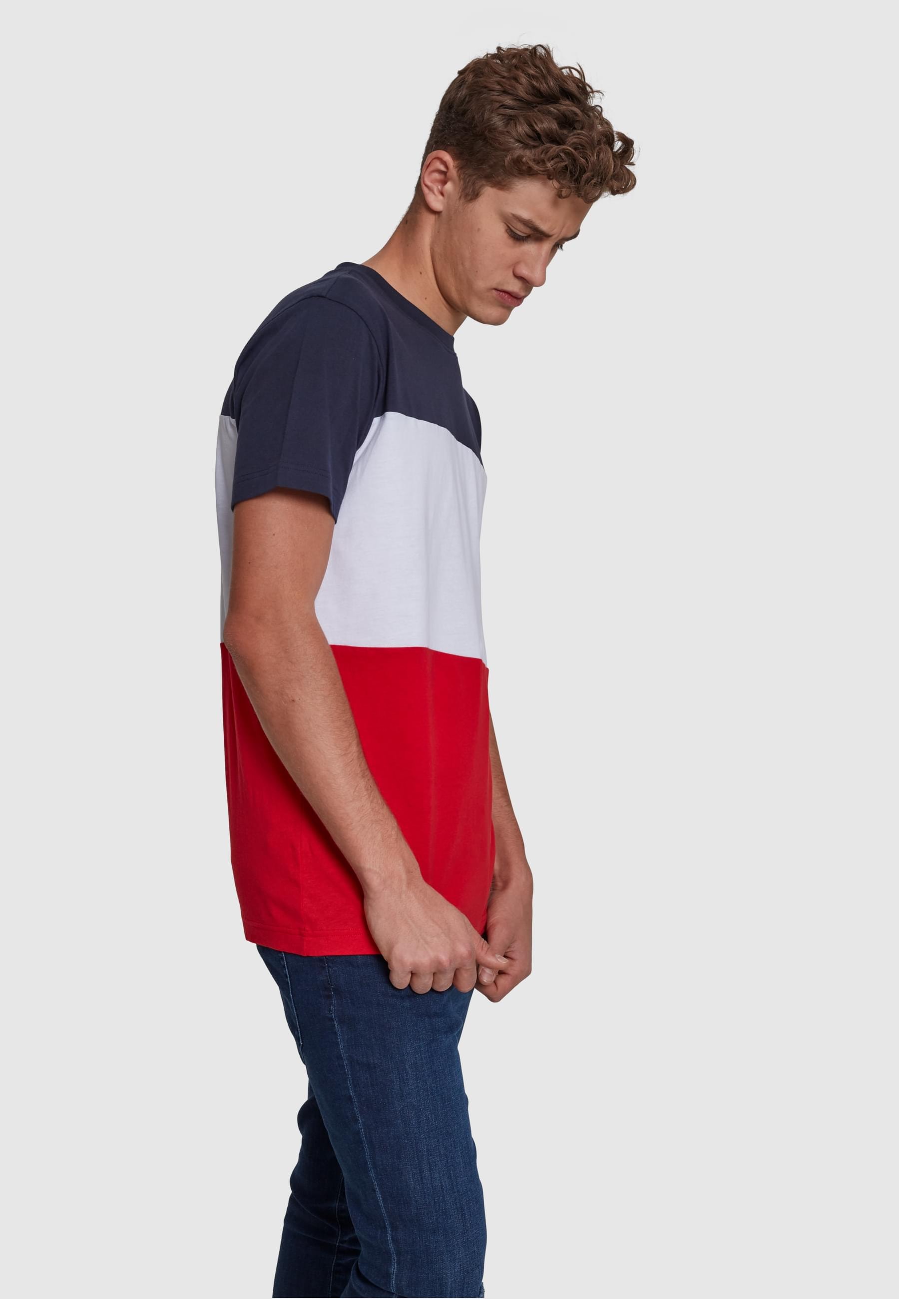 URBAN CLASSICS T-Shirt »Urban Classics Herren Color Block Tee«, (1 tlg.)