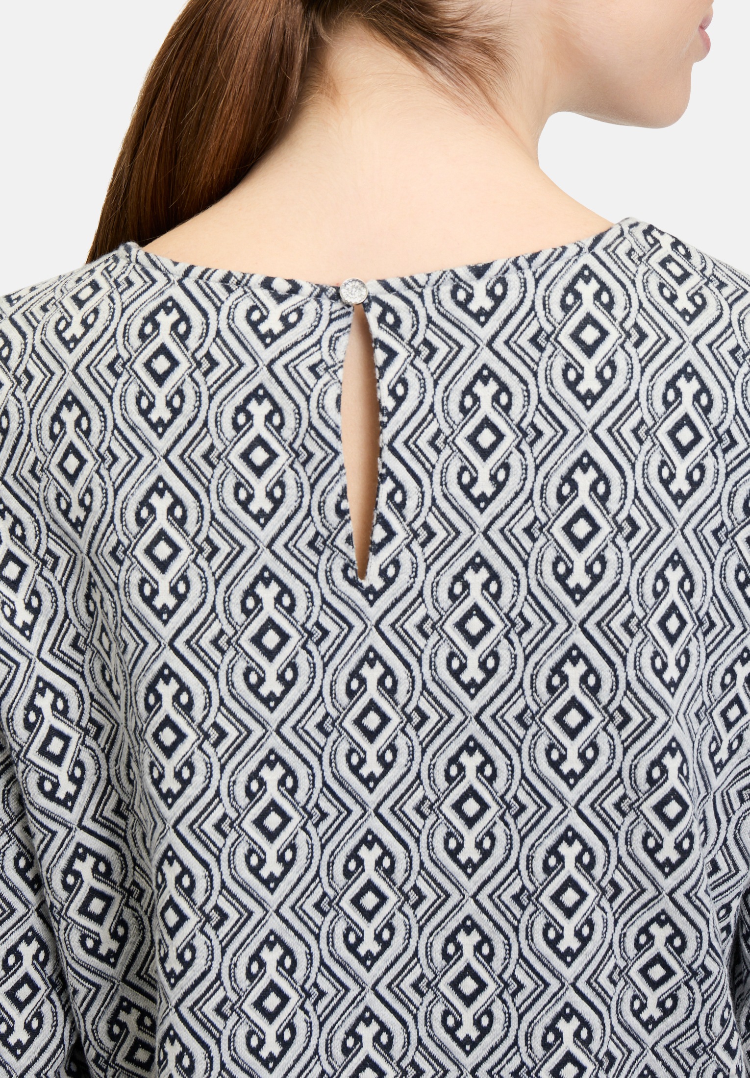 Cartoon Shirtbluse »Damen mit Jacquard«