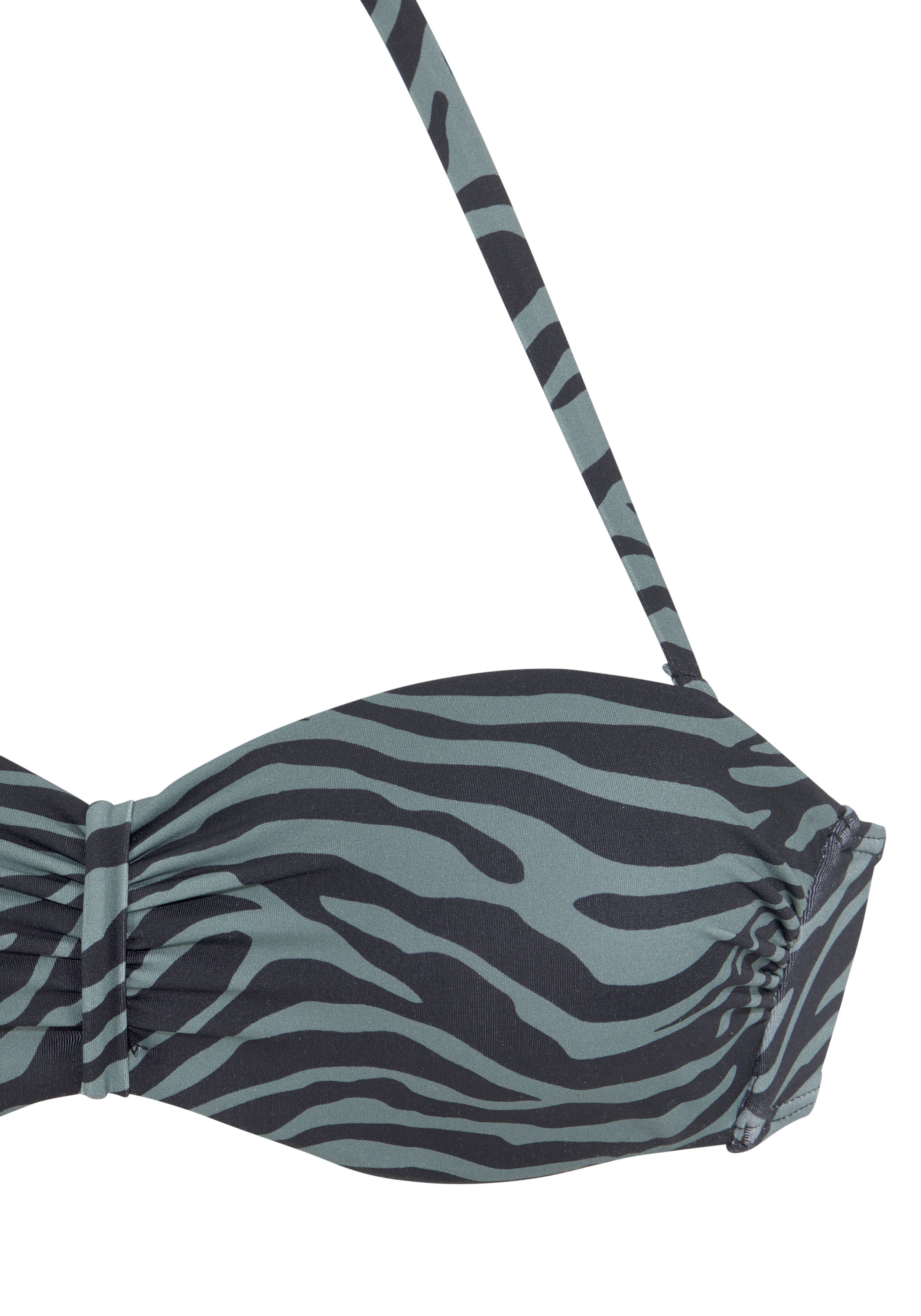 Thumbnail - Venice Beach Bügel-Bandeau-Bikini-Top "Riella" in Animal-Optik