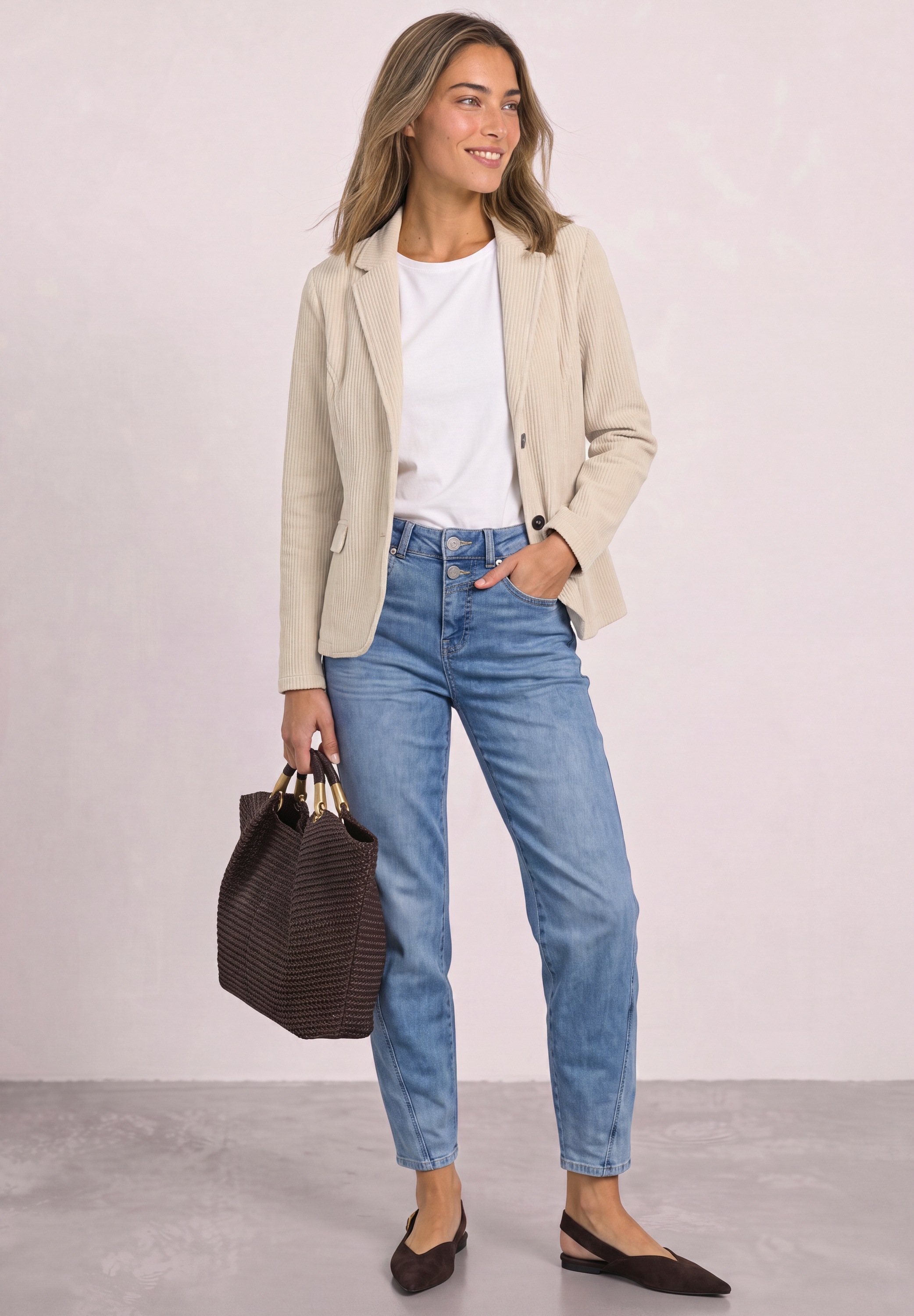 STREET ONE Kurzblazer in Cord-Optik