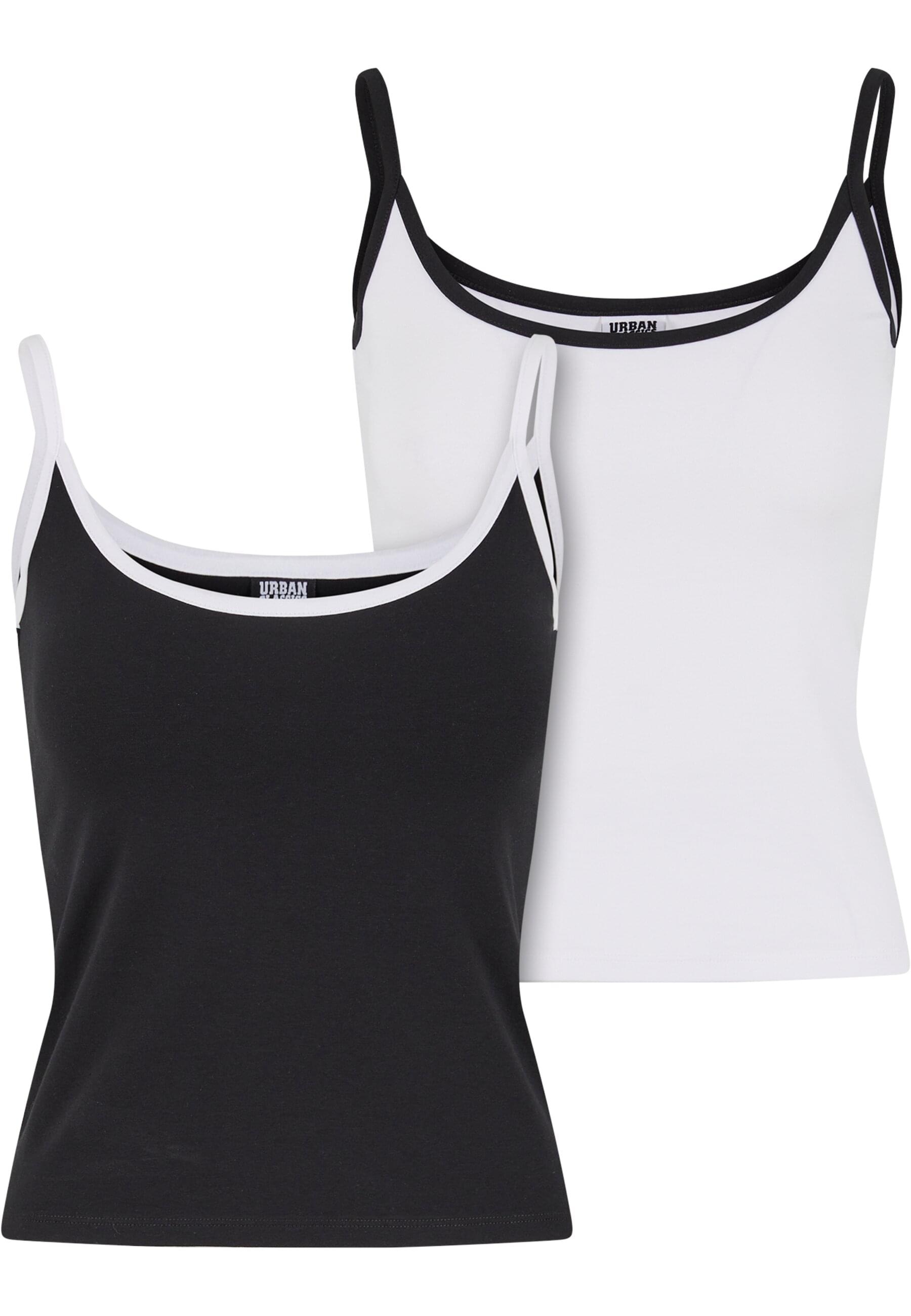 URBAN CLASSICS Muskelshirt "Urban Classics Ladies Contrast Basic Top 2-Pack günstig online kaufen