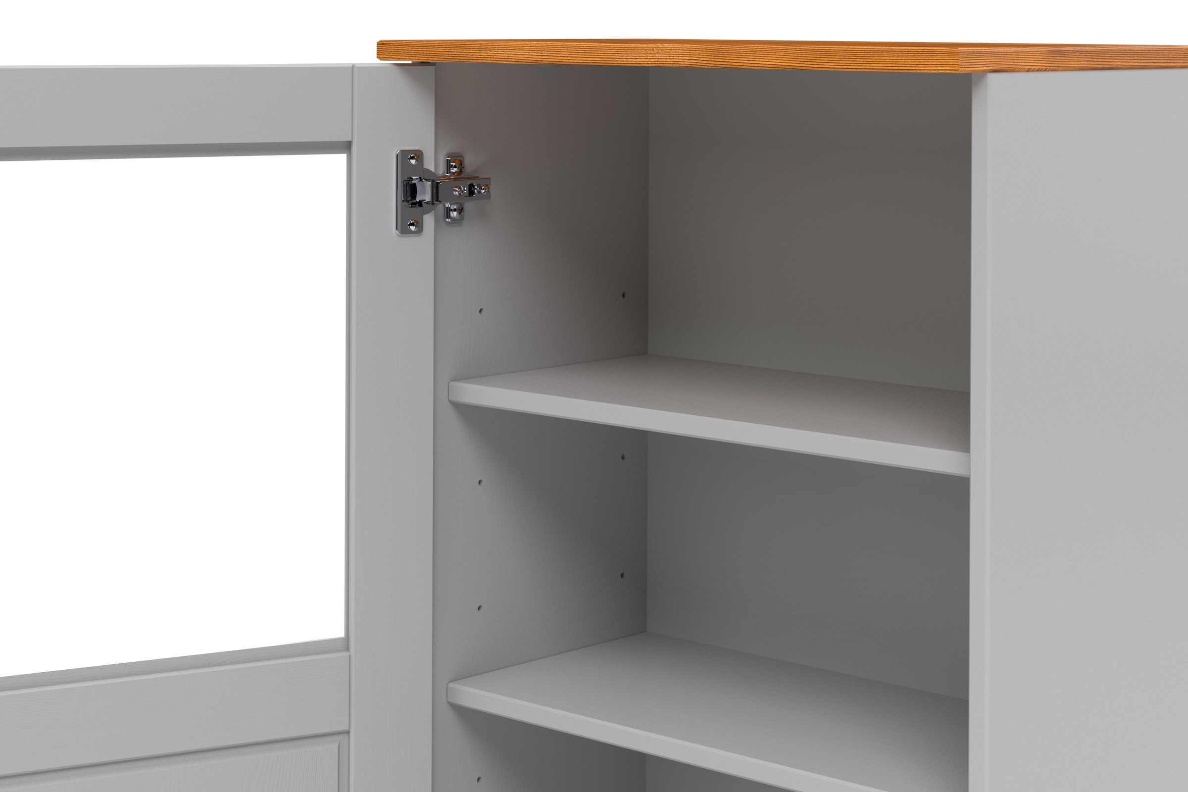 Home affaire Hängeschrank »Alby2«, Mit Metallgriffen und Glastüren, Breite 50 cm