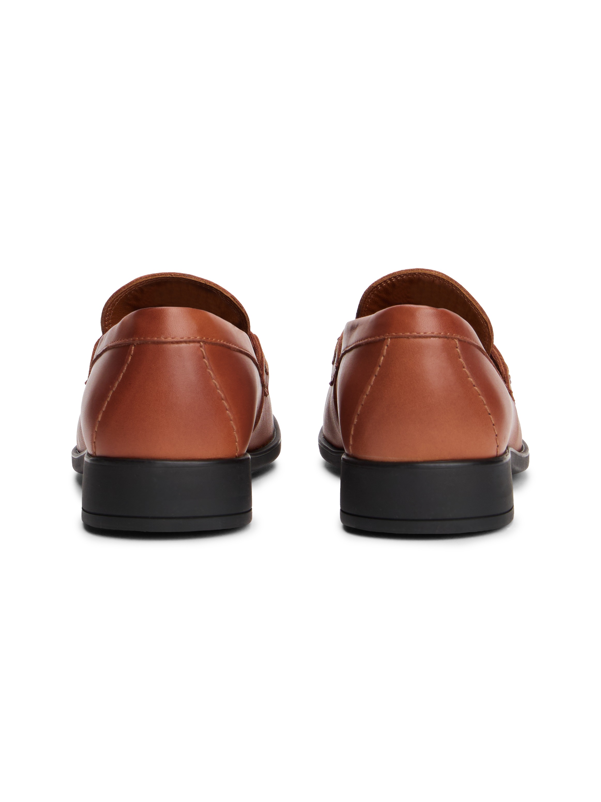 Tommy Hilfiger Loafer "TH LOGO LEATHER LOAFER", Blockabsatz, Slipper, Busin günstig online kaufen