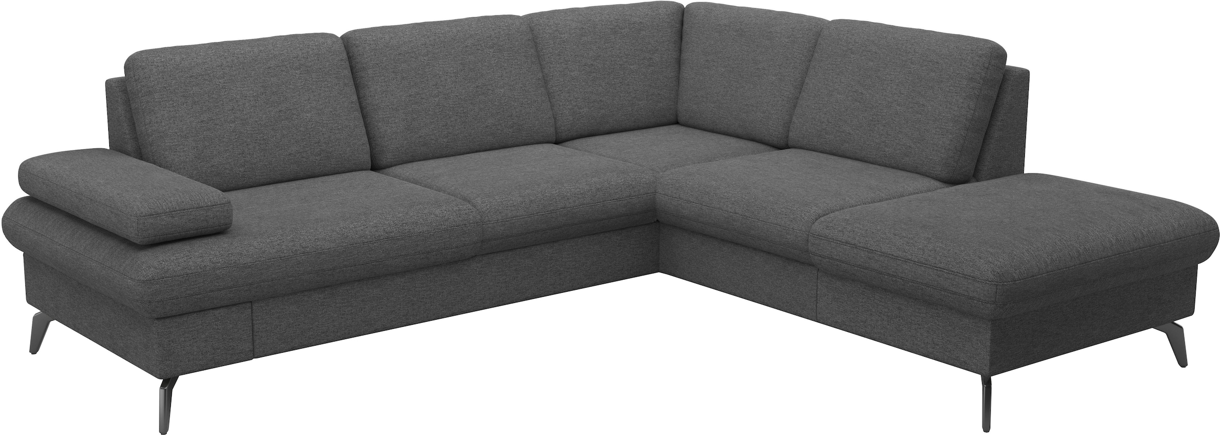 sit&more Ecksofa »Morris Jubi L-Form«, inkl. Armteilfunktion und 1 Zierkissen, wahlweise mit Bettfunktion