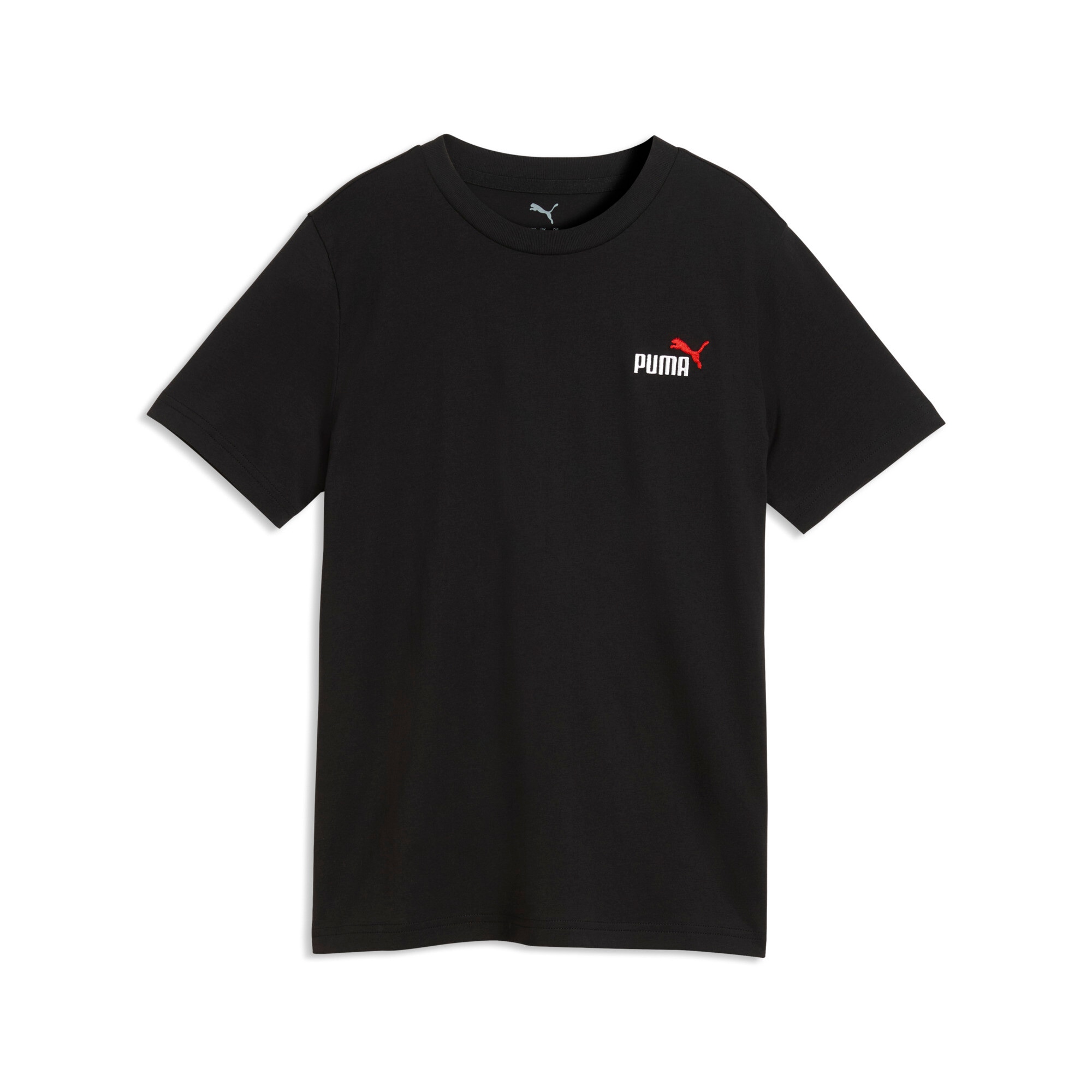 PUMA T-Shirt "ESS 2 COLOR SMALL NO 1 LOGO TEE B" mit Rundhalsausschnitt, Kurzarm, ohne Kapuze, mit gesticktem Logo