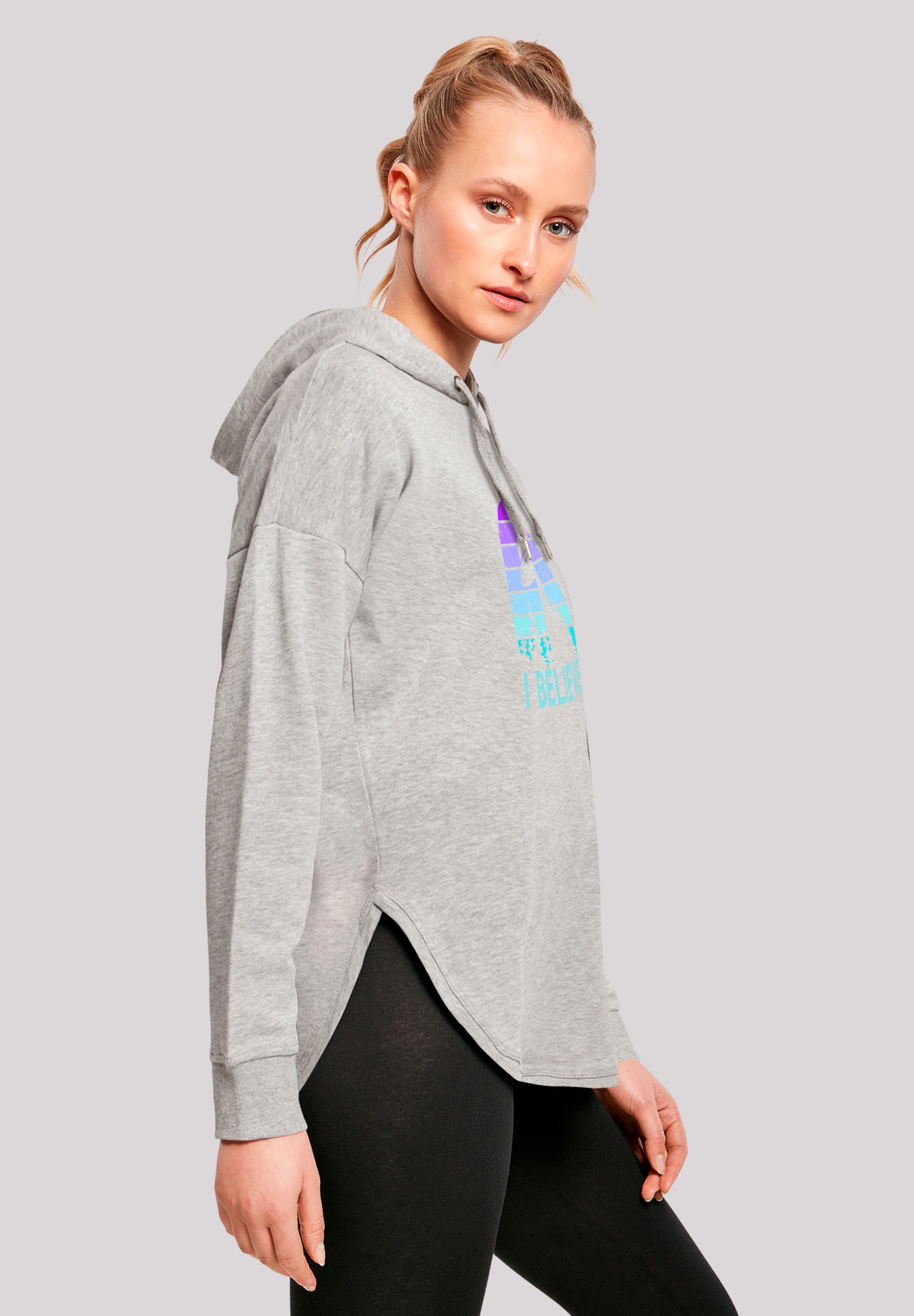 F4NT4STIC Kapuzenpullover »I BELIEVE UFO Alien Raumschiff Retro«, Premium Qualität