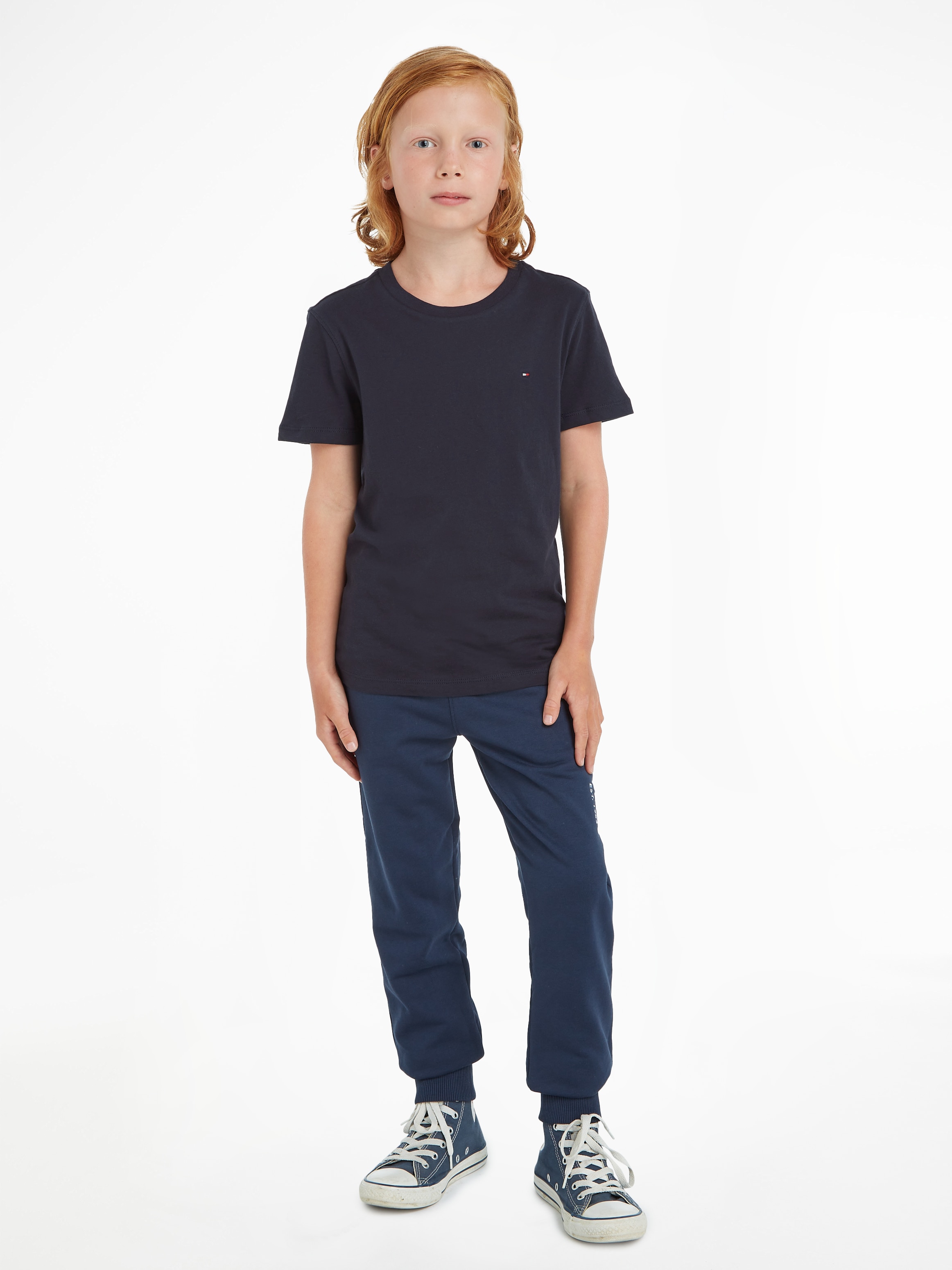online CN T-Shirt Hilfiger KNIT«, für | Jungen »BOYS Tommy kaufen BASIC BAUR