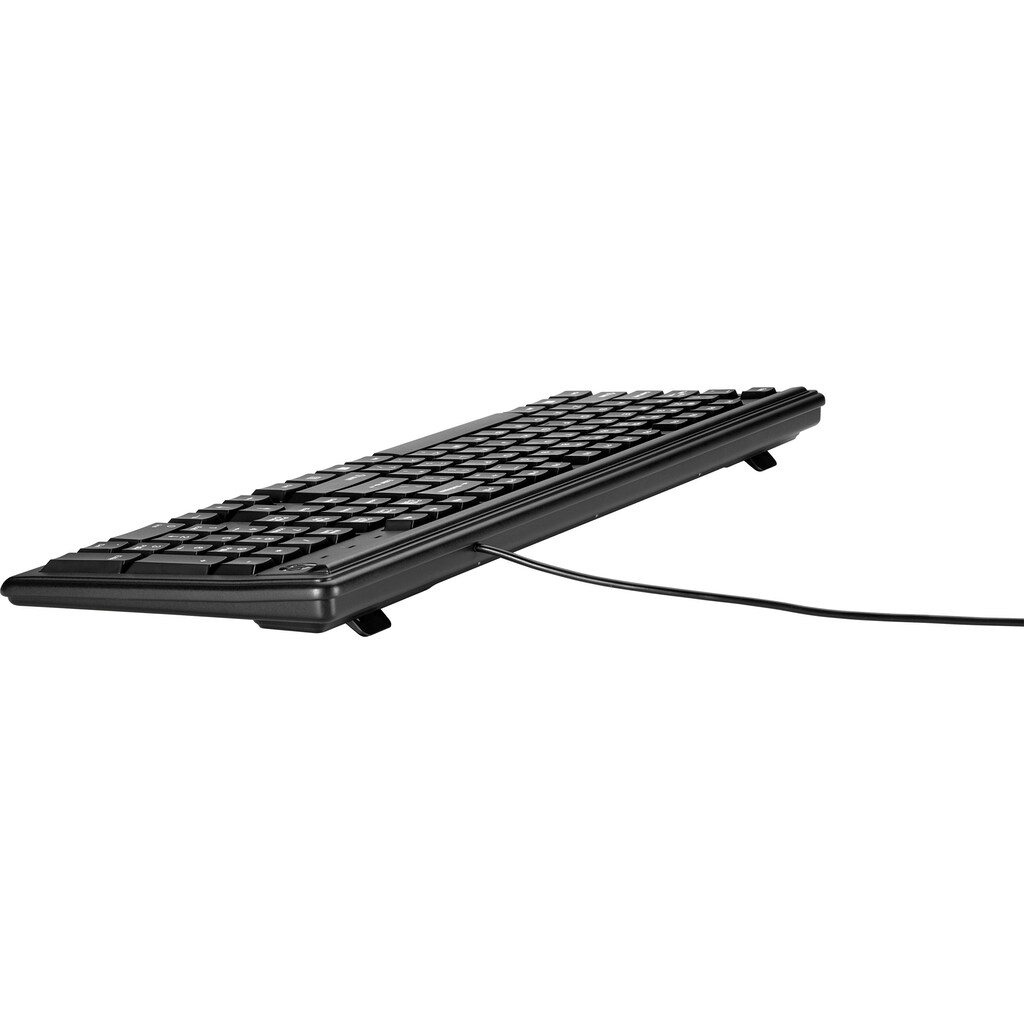 HP Tastatur »Keyboard 100«, (Funktionstasten-Ziffernblock-USB-Anschluss)