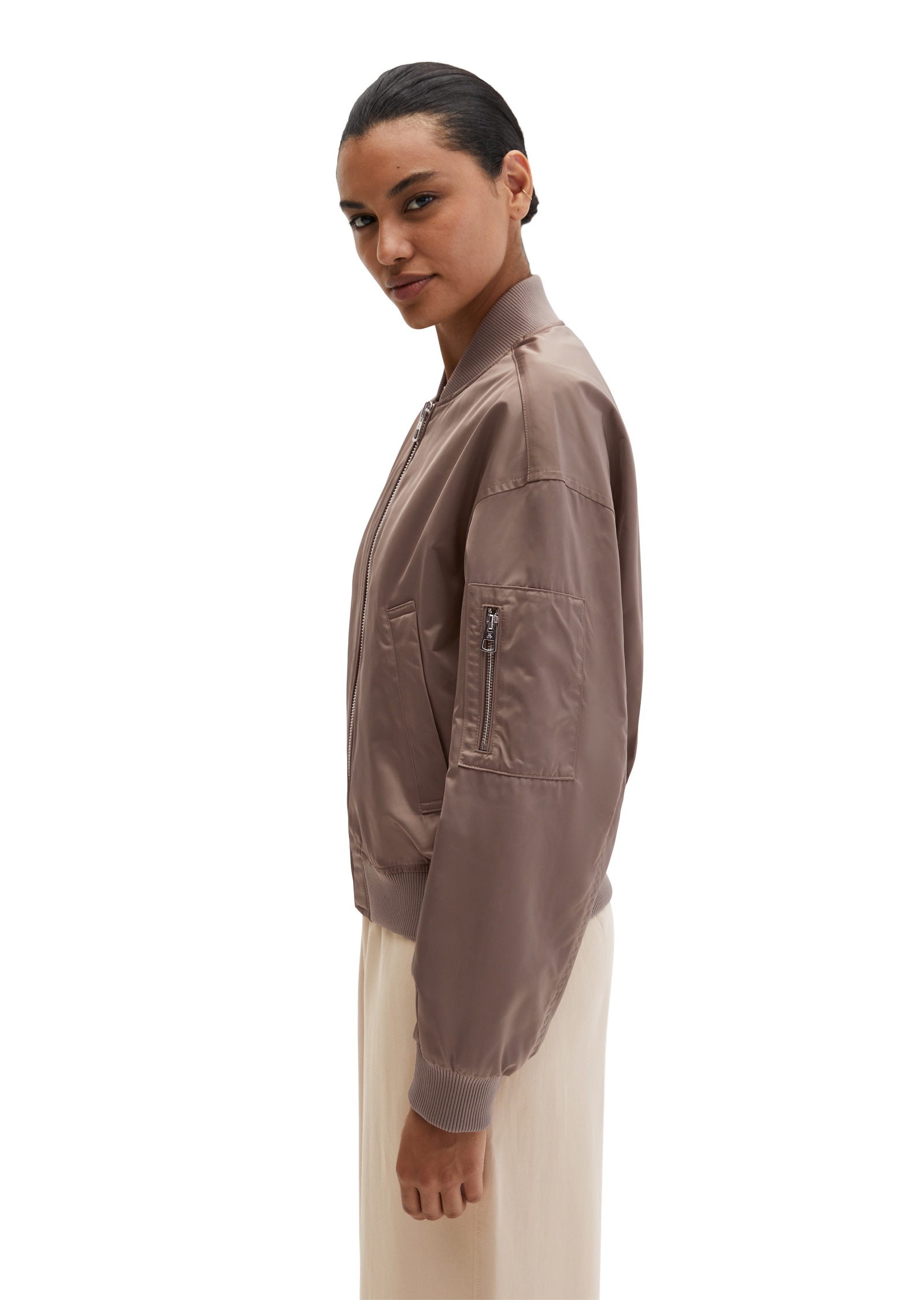 Marc O'Polo Outdoorjacke »aus recyceltem Shiny-Polyester-Twill«