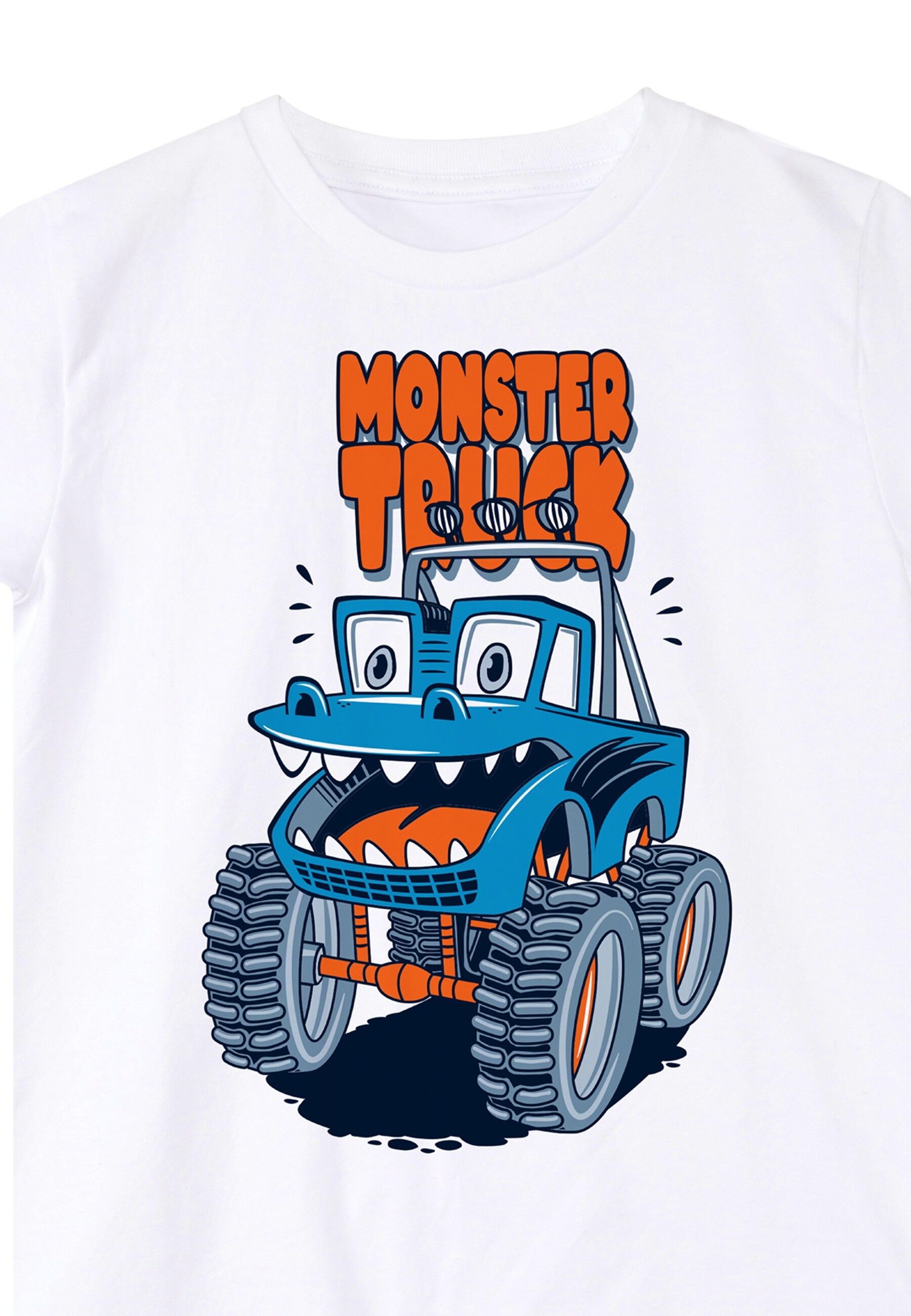 Denokids Hausanzug »Funny Truck«, (2 tlg.), mit Monstertruck-Aufdruck