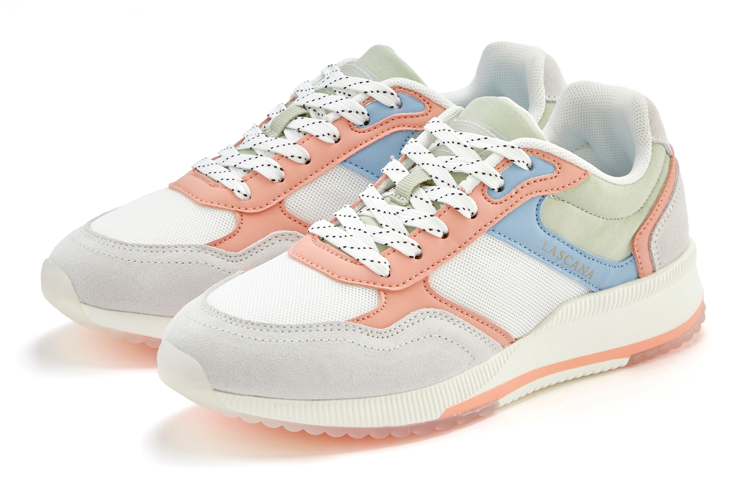 LASCANA Sneaker "Schnürschuh, Halbschuh, Freizeitschuh", mit Lederanteil in günstig online kaufen
