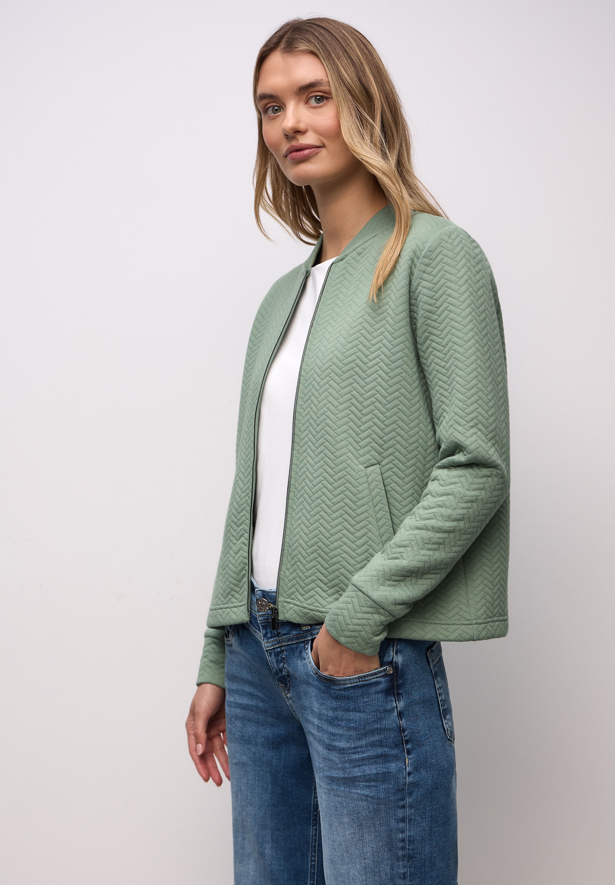STREET ONE Cardigan mit Struktur-Muster günstig online kaufen