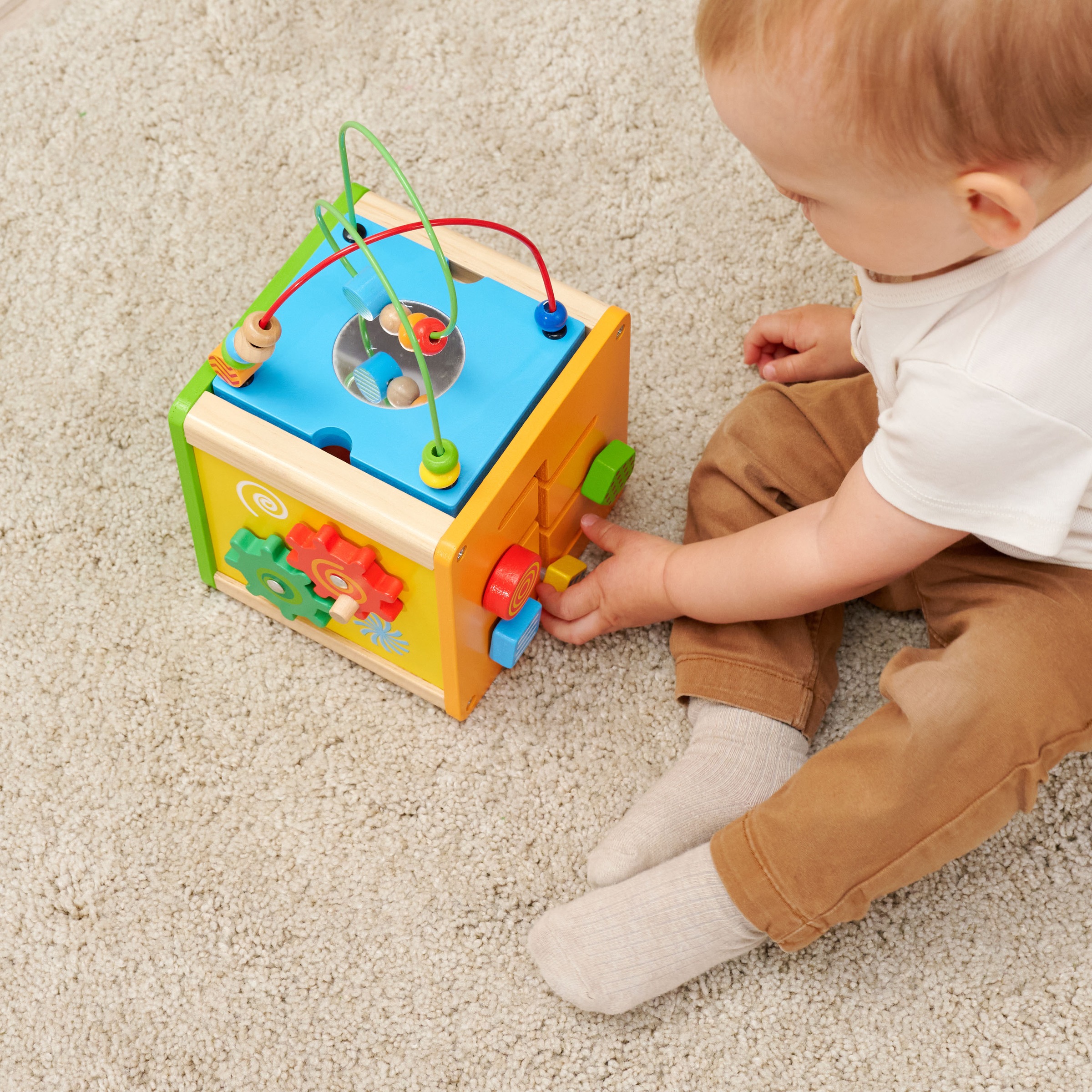 Eichhorn Motorikwürfel »Kleiner Spiel- und Lernwürfel« mit abnehmbarer Motorikschleife