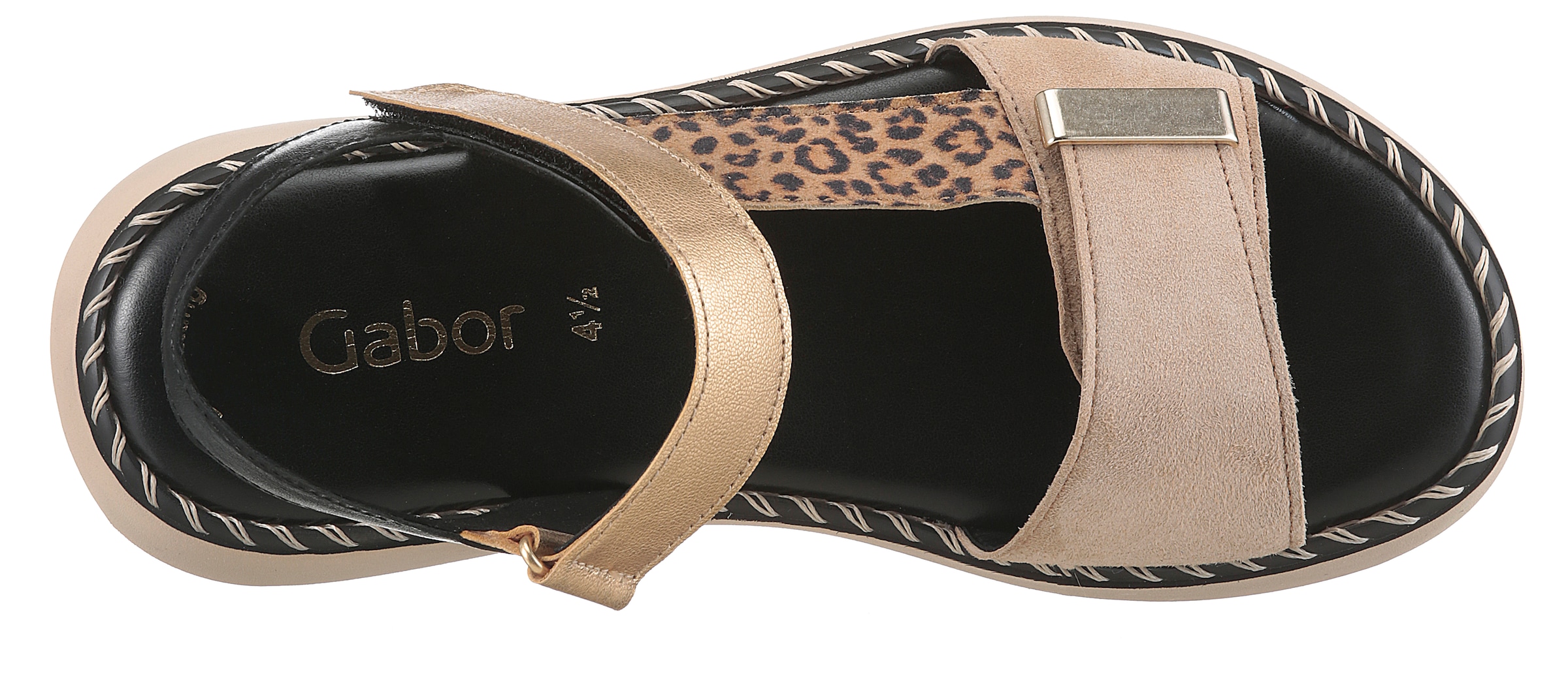 Gabor Sandalette, Plateau, Keil, Riemchensandale mit Best Fitting-Ausstattung