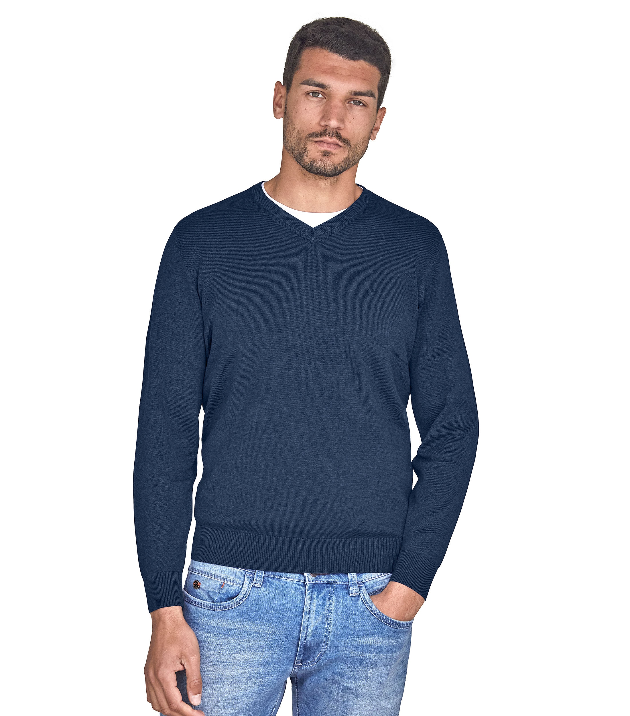 CASAMODA Strickpullover "CASAMODA Pullover uni" günstig online kaufen