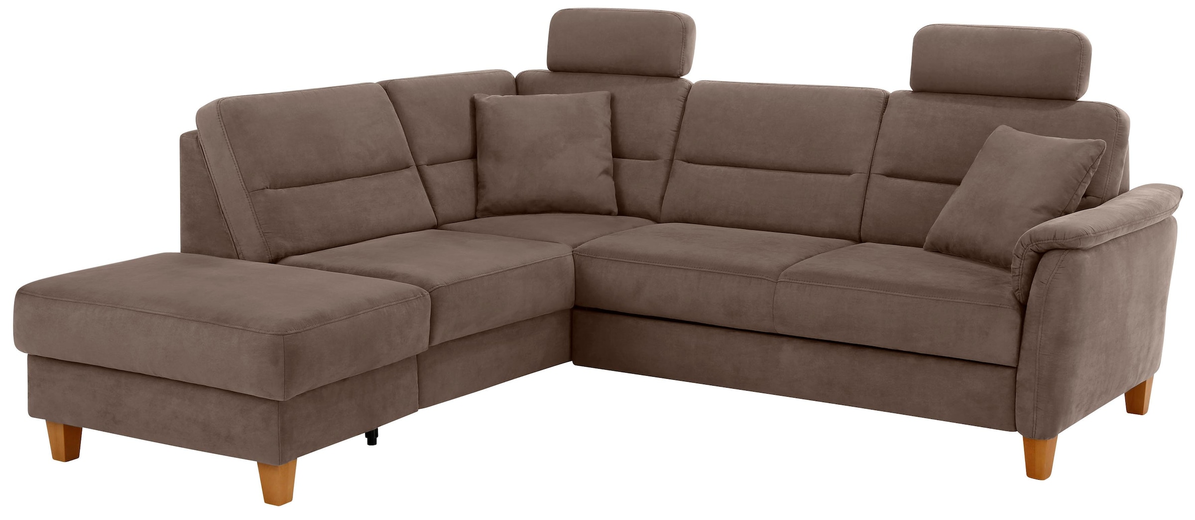 Home affaire Ecksofa »Palmera L-Form«, Federkern, wahlweise mit Bettfunktion und mit/ohne Stauraum