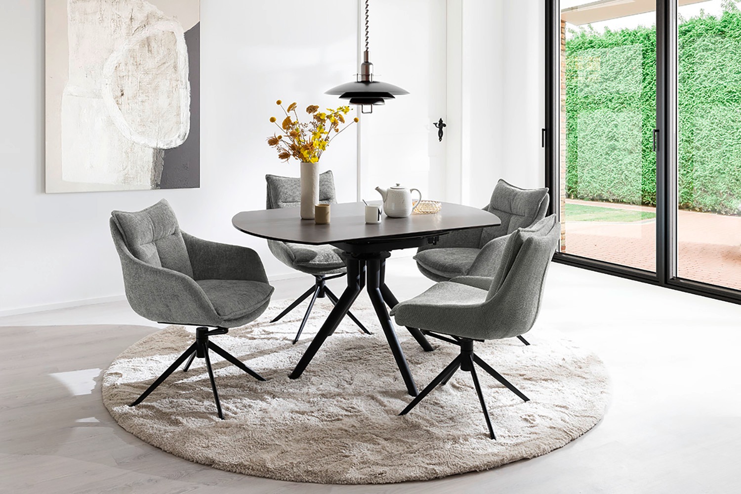 MCA furniture Esszimmerstuhl, Strukturstoff, (2er-Set), drehbar 360, Dreh- günstig online kaufen