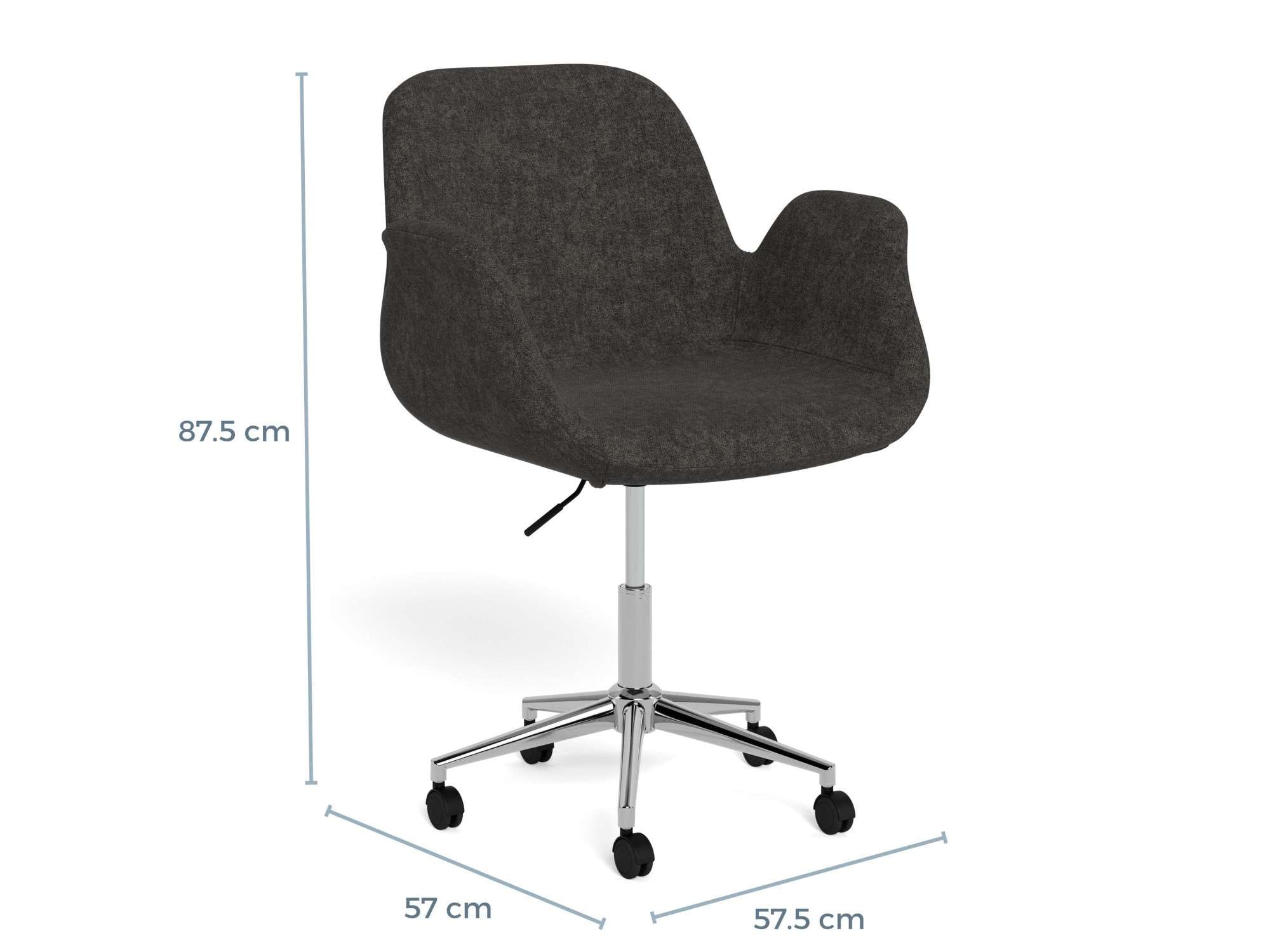 ACTONA GROUP Schreibtischstuhl »Beth, Stuhl, Polsterstuhl« () Stuhl,dunkelgrau,Drehfunktion
