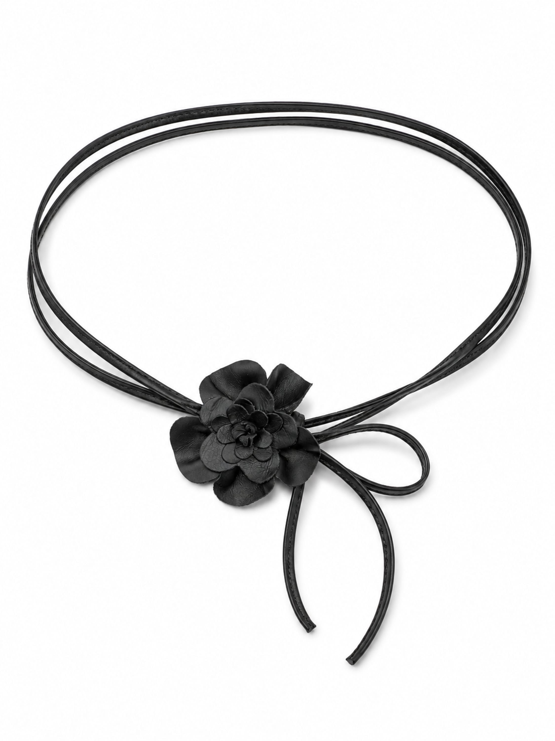 COLLEZIONE ALESSANDRO "Blüte" Lederband mit echt Leder Blüte