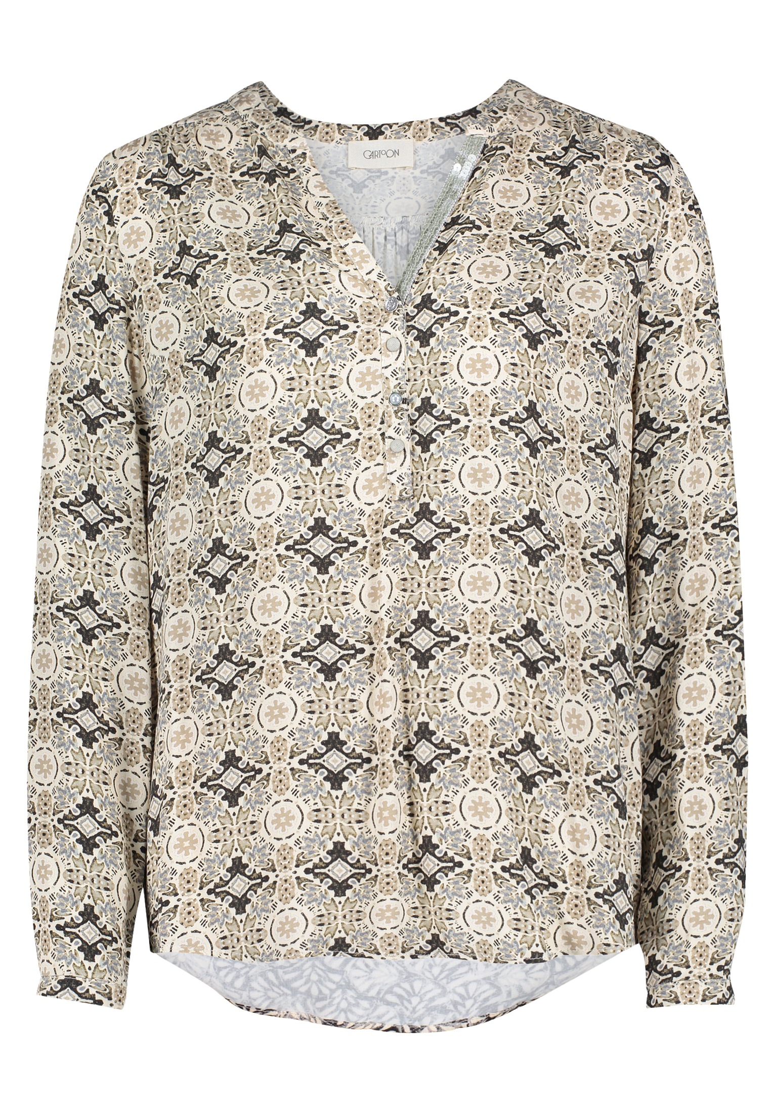 Cartoon Schlupfbluse »Cartoon Damen Casual-Bluse mit Muster«