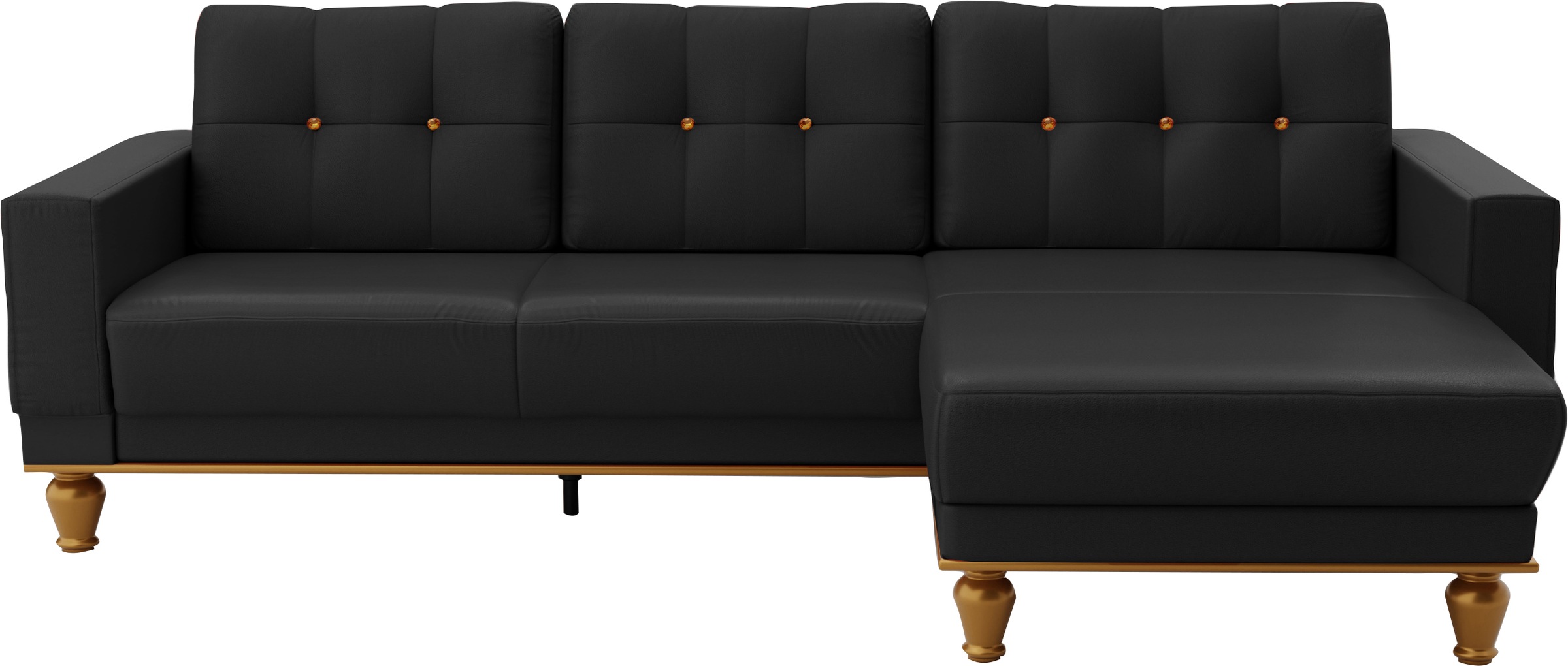 sit&more Ecksofa »Orient 5 L-Form«, mit Strass-Stein, wahlweise mit Bettfunktion und Bettkasten