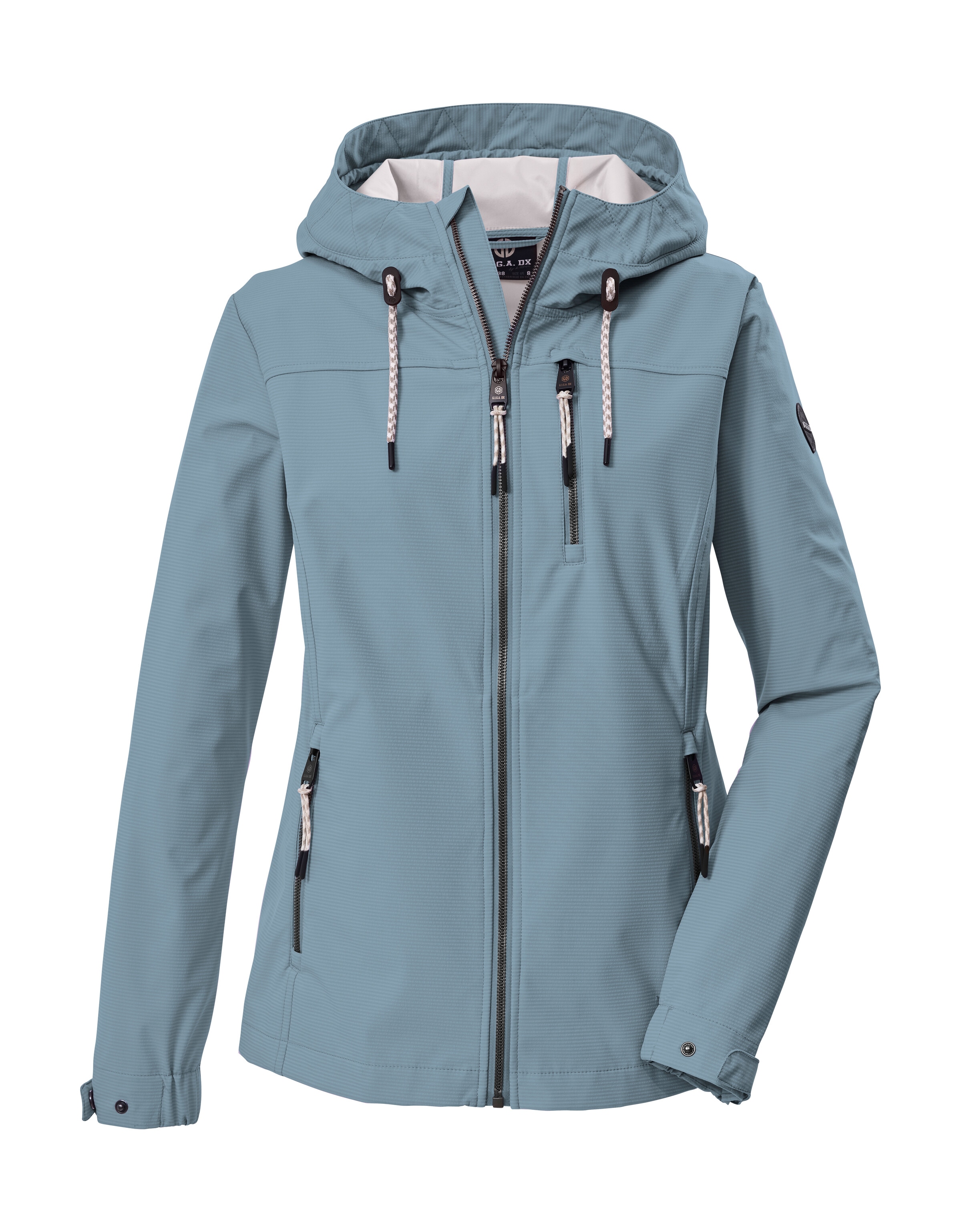G.I.G.A. DX by killtec Softshelljacke "GS 111 WMN SFTSHLL JCKT" Atmungsaktive, wasserabweisende Damenjacke mit verstellbarer Kapuze