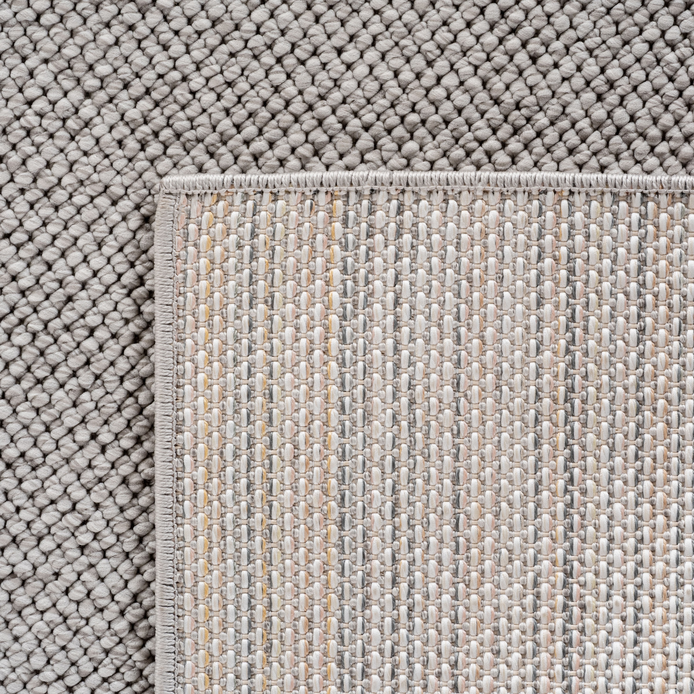 Ayyildiz Teppiche Teppich »HELIX 2200  , auch als Läufer und Rund erhältlich« rund 7 mm Höhe 3D-Effekt durch Cut-Loop-Webtechnik, Woll-Optik, Bouclé, Wohnzimmer