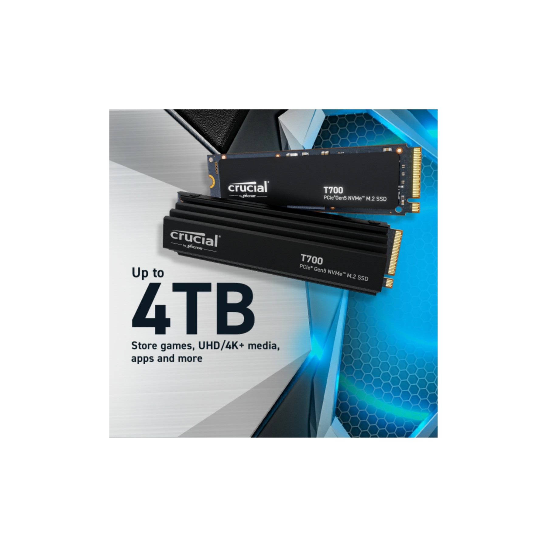Crucial interne SSD »T700 2 TB«, Anschluss PCI Express 5.0