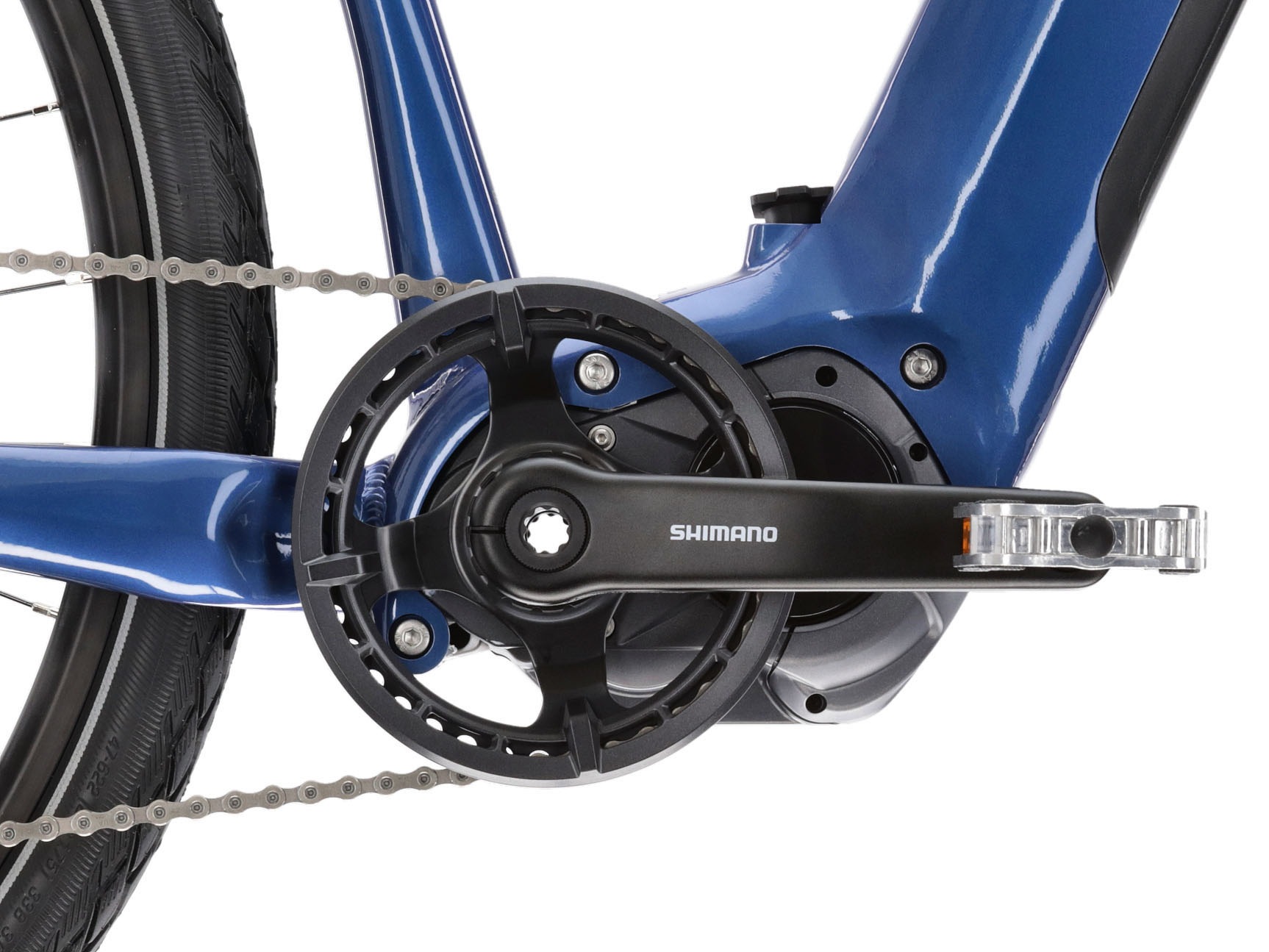 Kross E-Bike »E-Crossrad Evado Hybrid 6.0 28 Zoll blau«, 10 Gang, Shimano, DEORE XT T8000, Mittelmotor 250 W