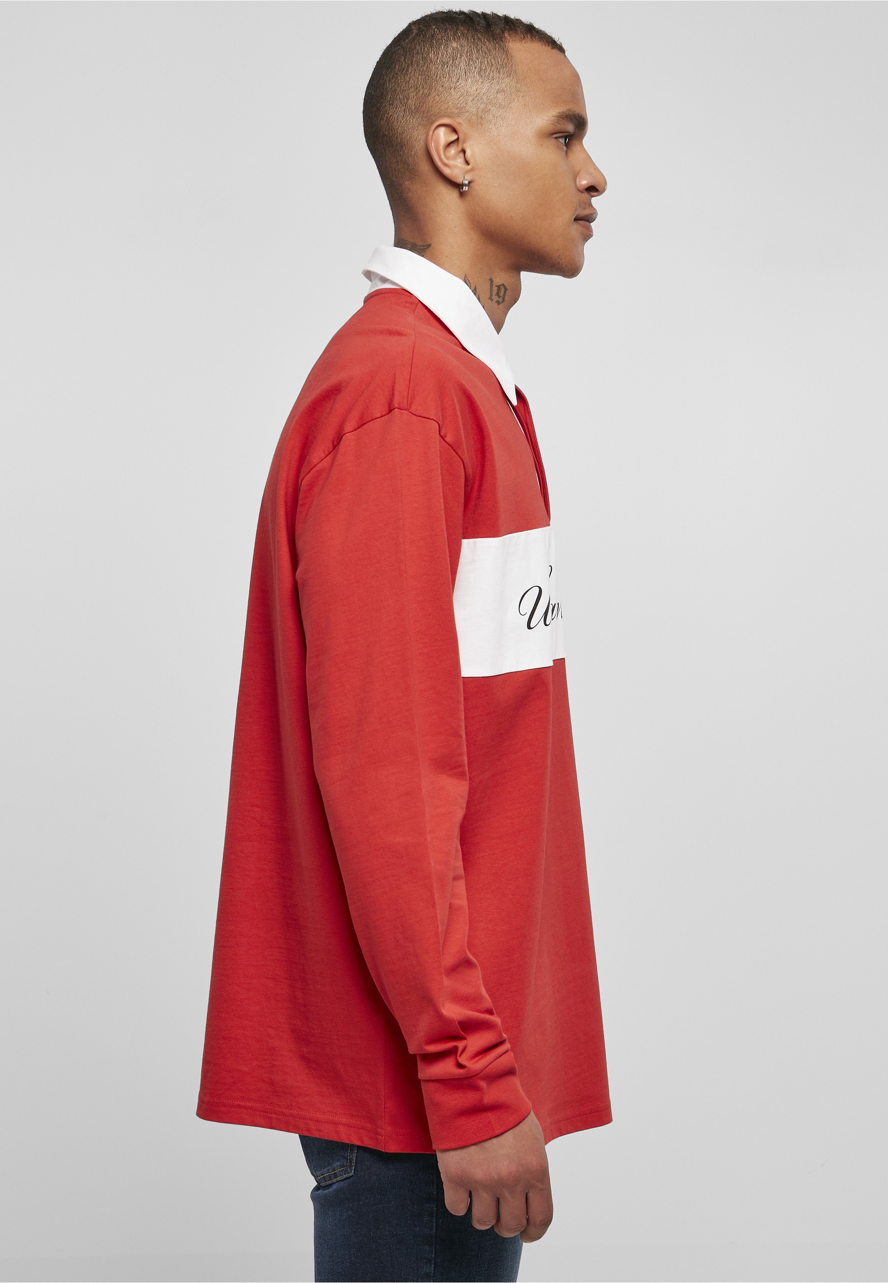 URBAN CLASSICS Longsleeve »Urban Classics Herren Oversized Rugby Longsleeve« 1 Stk.