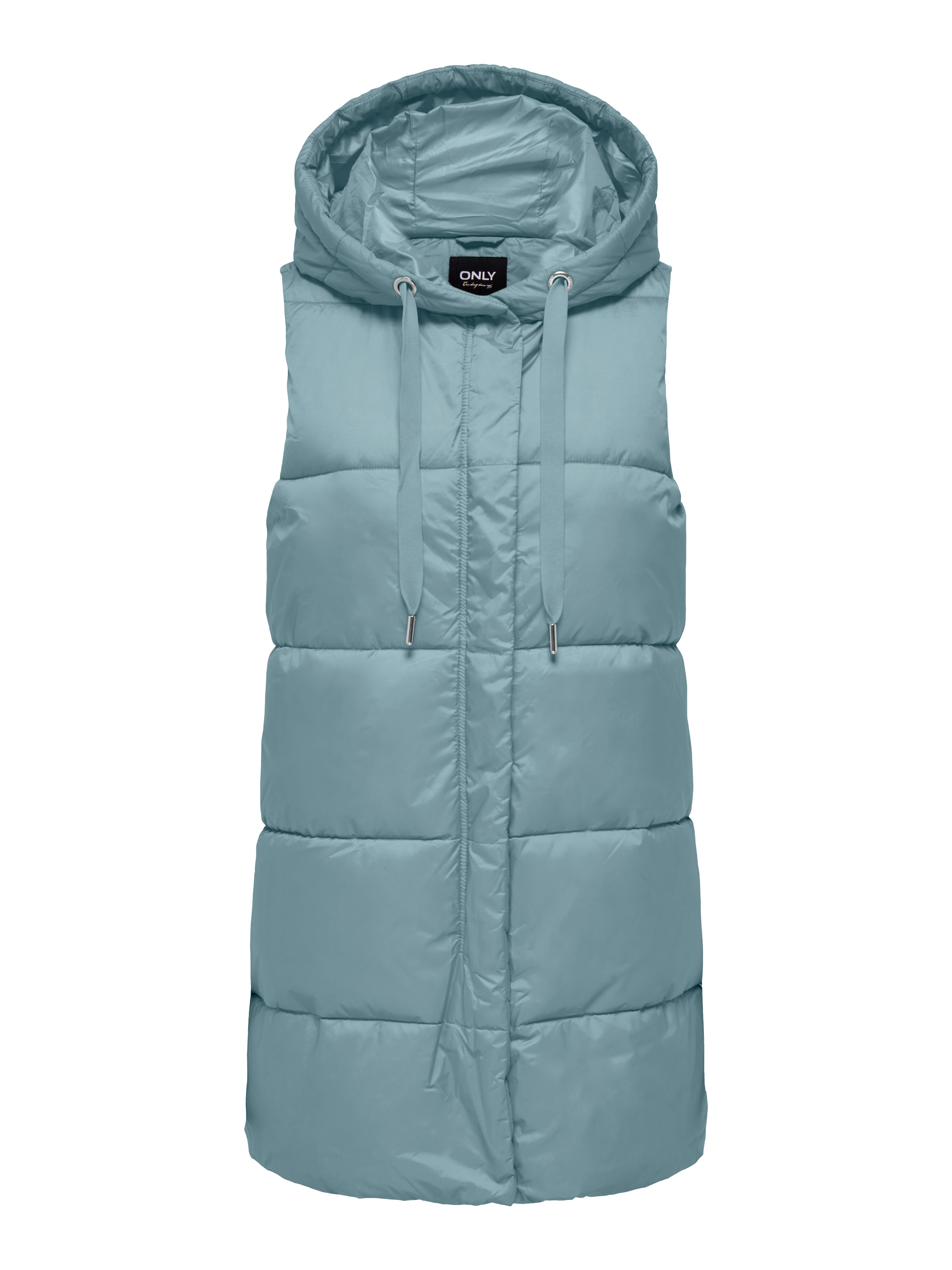 ONLY Steppweste »ONLASTA – Lange Steppweste mit Kapuze für kalte Tage«, regular fit, modisch, Web, Polyester, Kapuze
