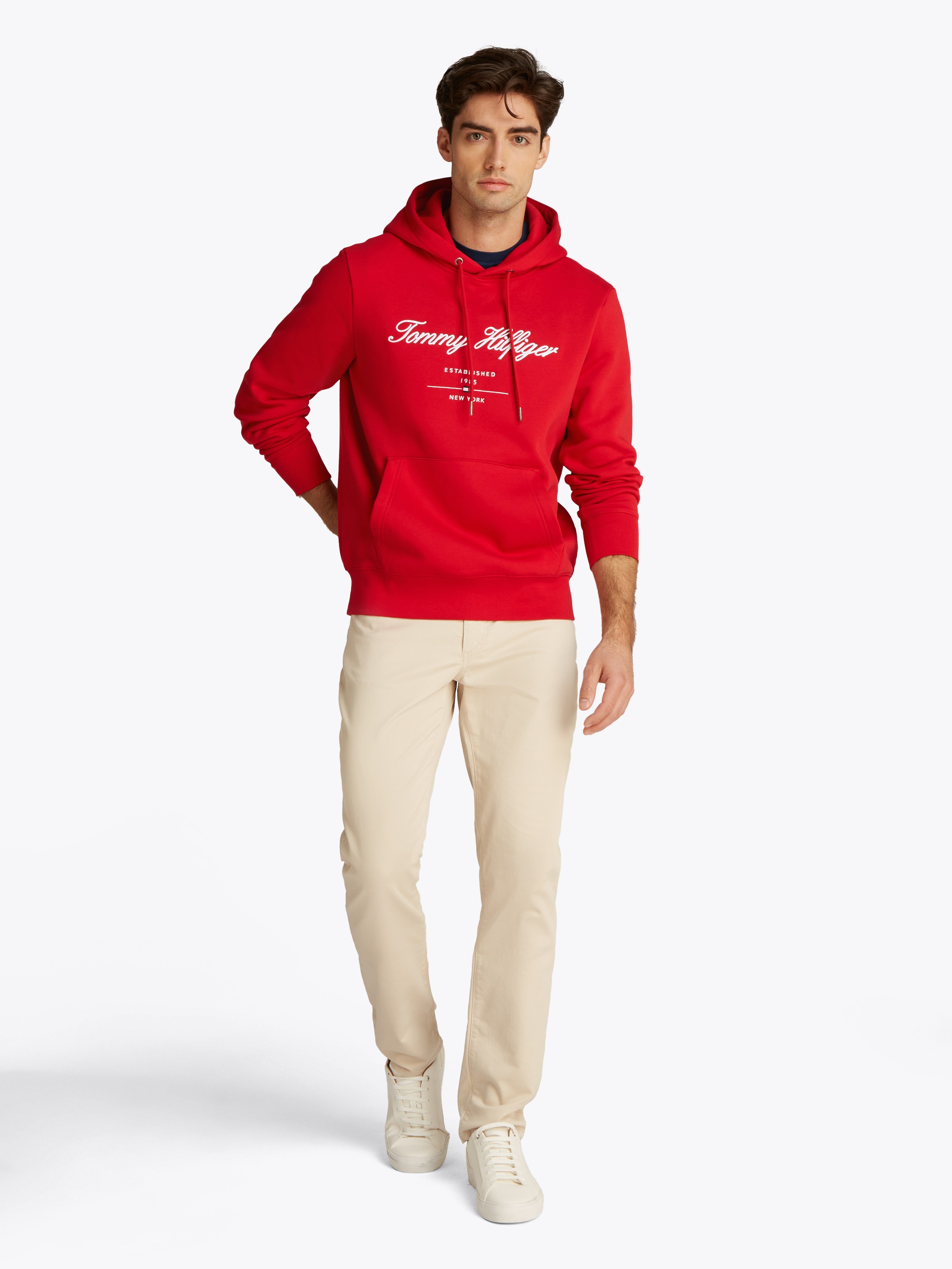 Tommy Hilfiger Hoodie »SCRIPT LOGO HOODY«, mit aufgesticktem Logo