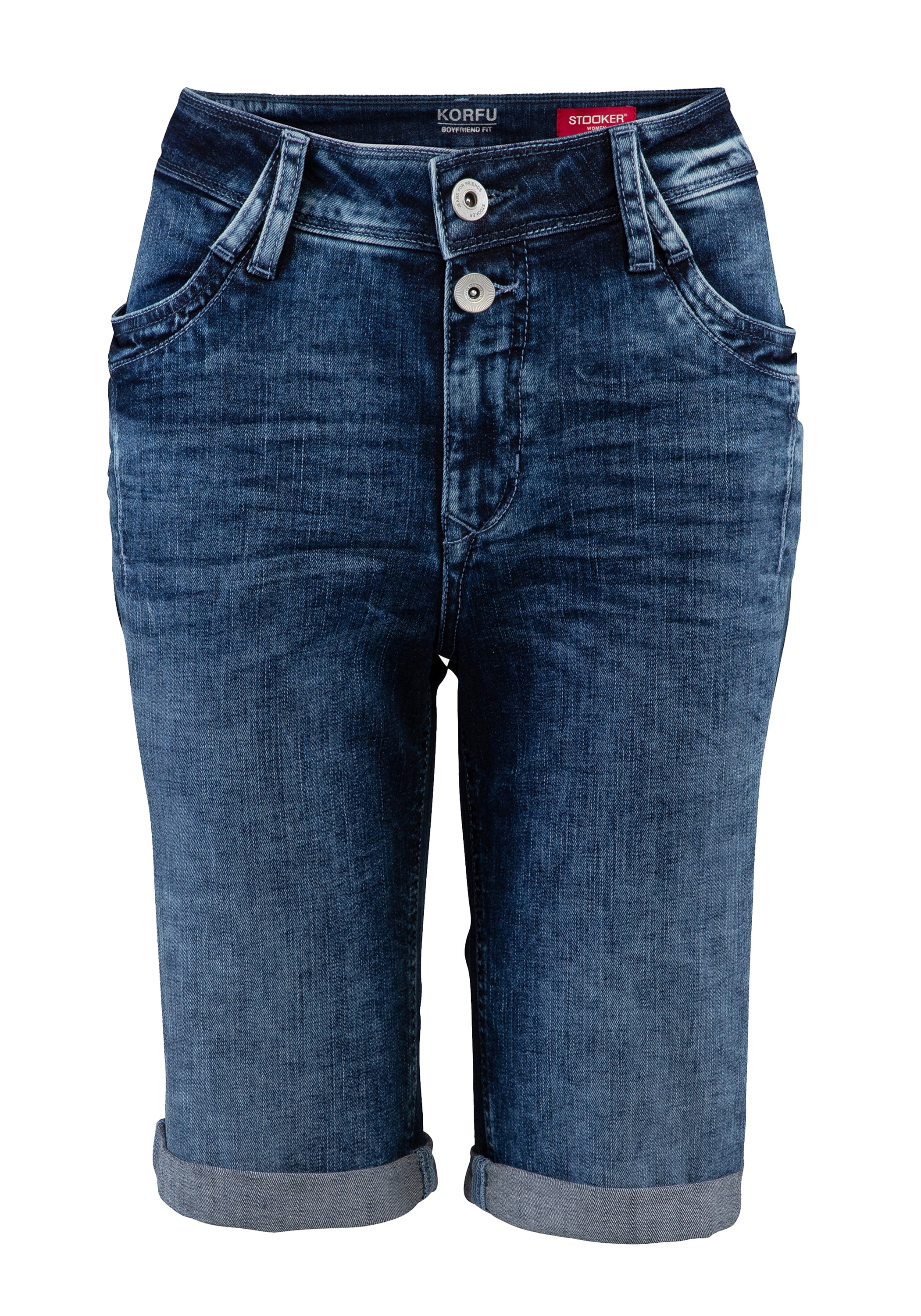 STOOKER WOMEN Bermudas »KORFU Bermuda Boyfriend Fit«  Bermuda 5-Pocket Boyfriend Fit Power Stretch für Damen