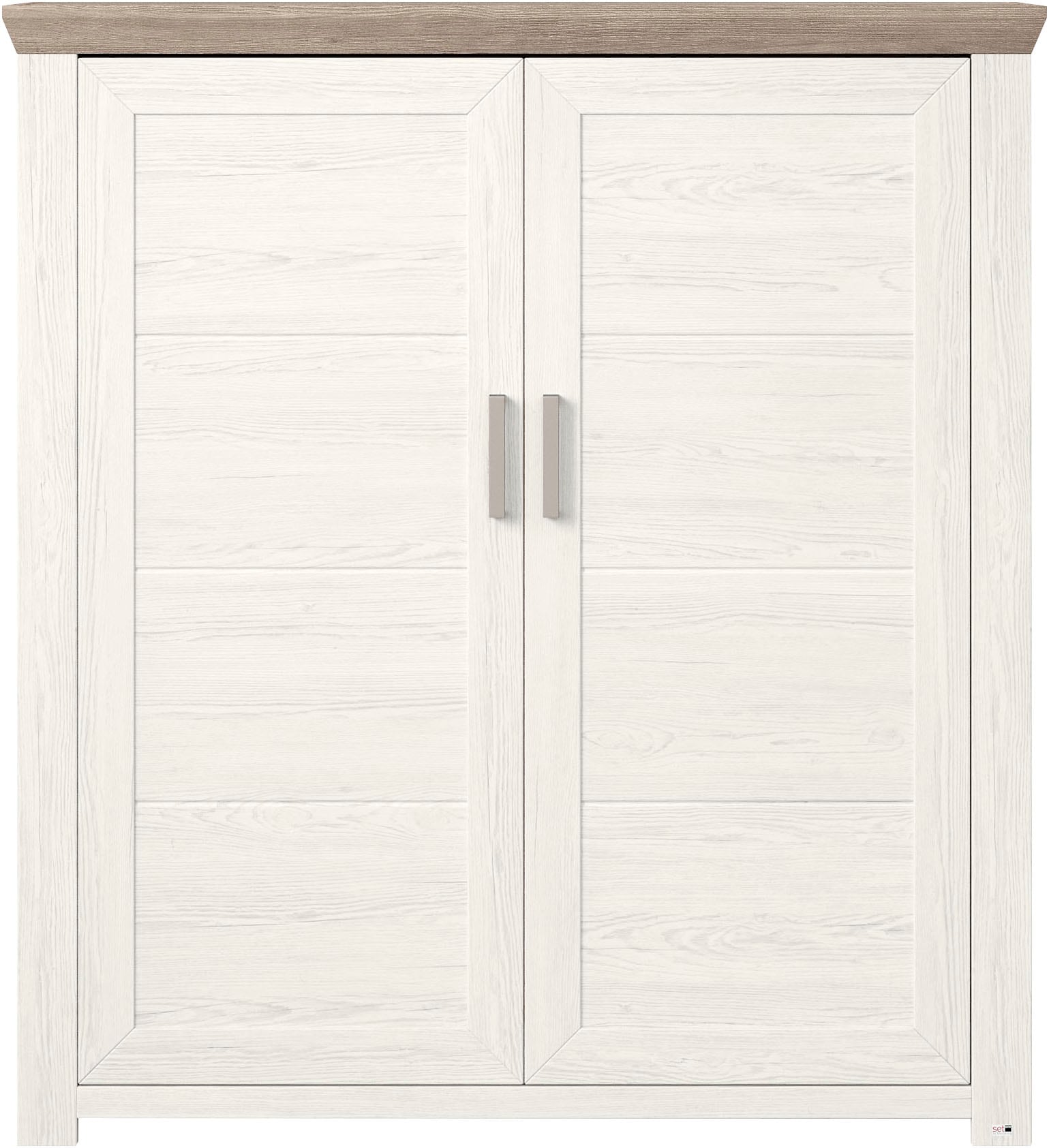 set one by Musterring Highboard »York«, Typ 19, mit 3 Schubkästen und Flaschenregal, Landhausstil, B 129cm
