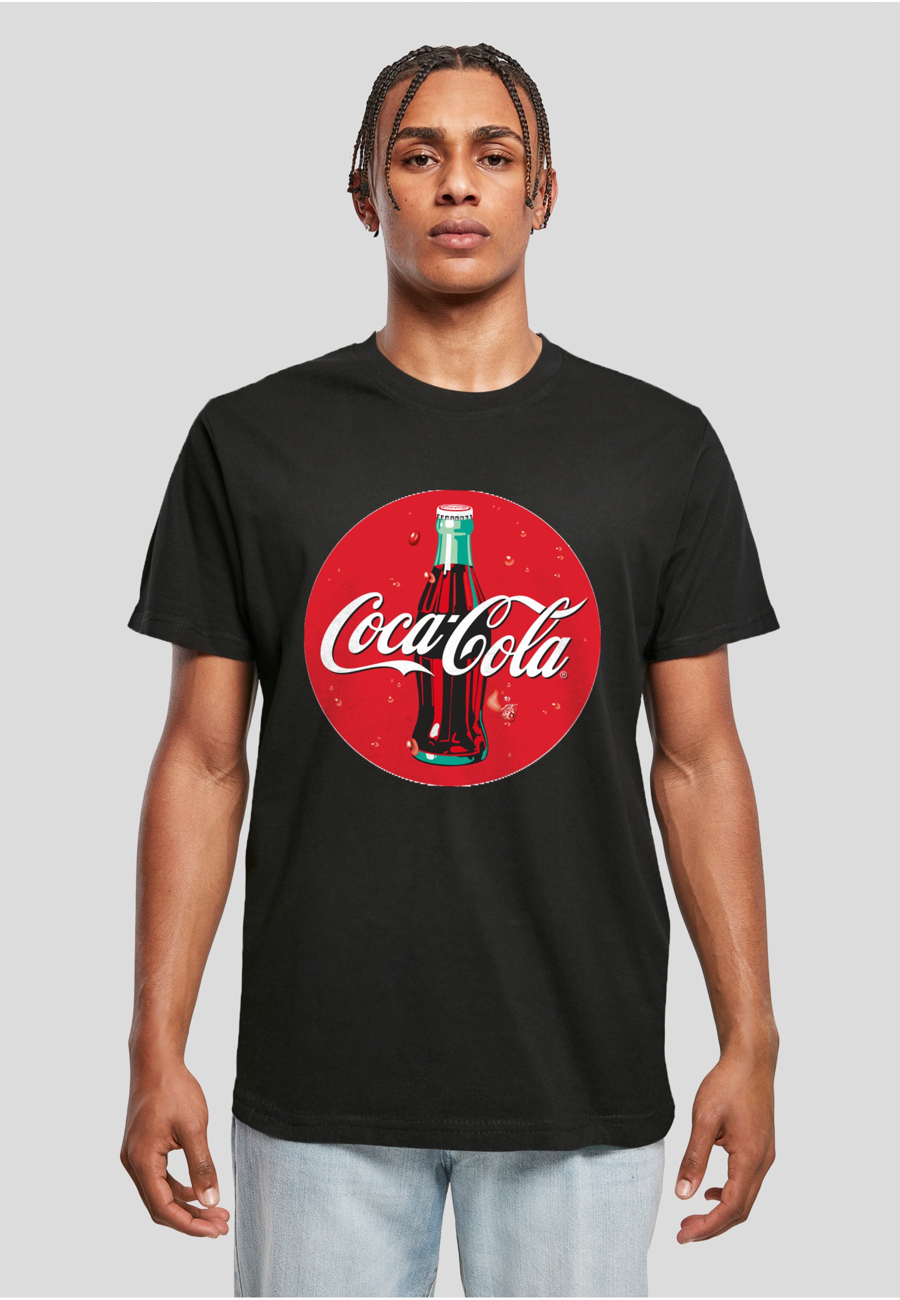 Merchcode T-Shirt »Merchcode Herren Coca Cola Bottle Logo Tee« 1 Stk.