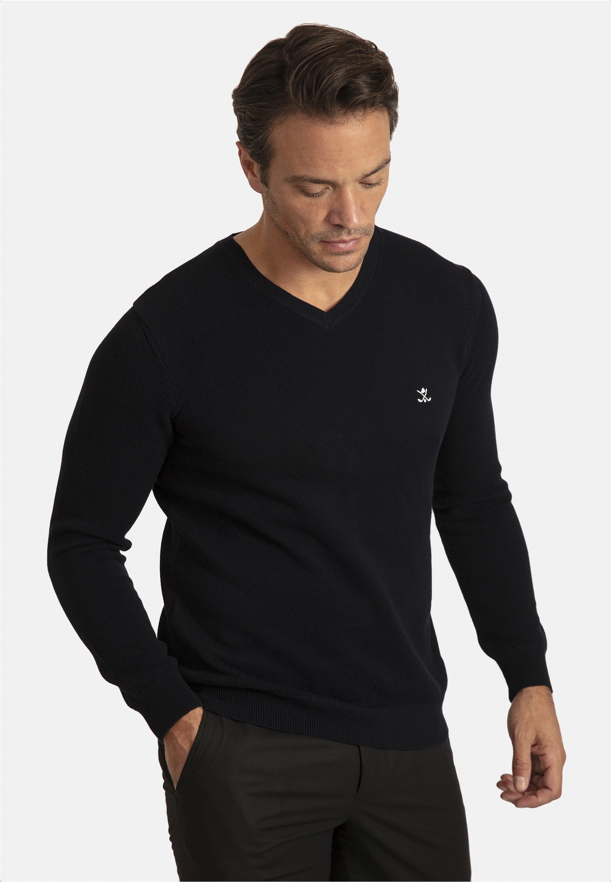 Thumbnail - SIR RAYMOND TAILOR V-Ausschnitt-Pullover "Liva" mit elegantem V-Ausschnitt