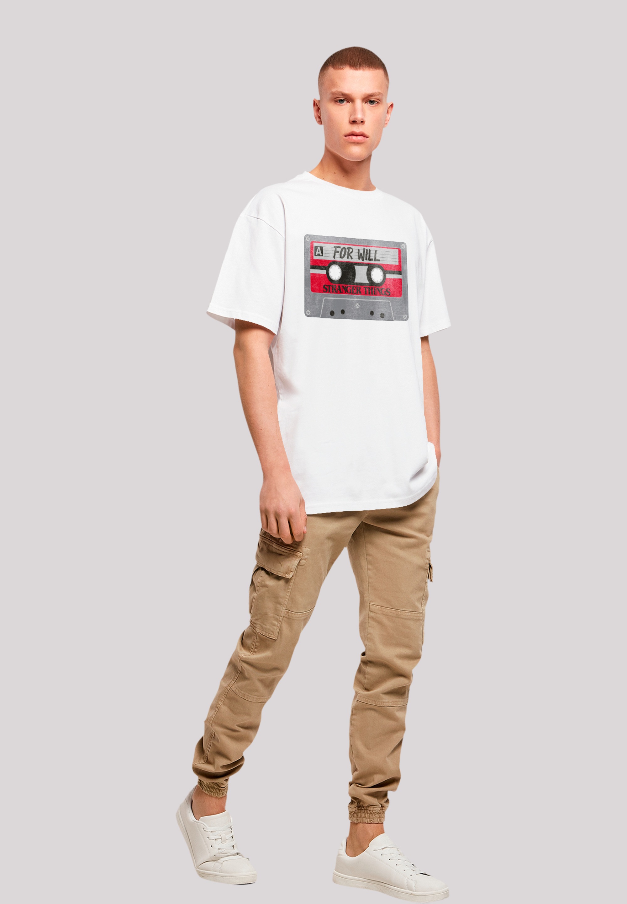 F4NT4STIC T-Shirt »Stranger Things Cassette For Will«, Premium Qualität