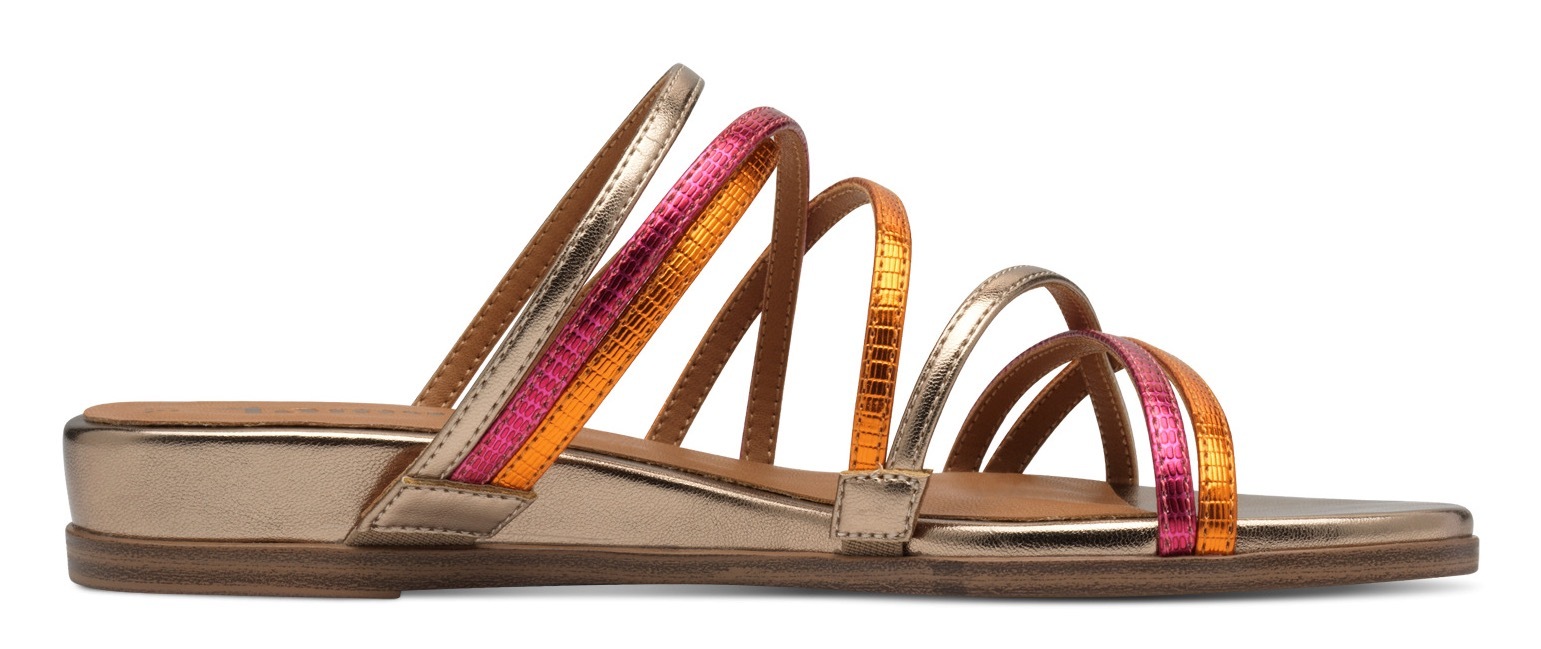 Thumbnail - Tamaris Pantolette, Keilabsatz, Sommerschuh, Schlupfschuh in veganer Verarbeitung