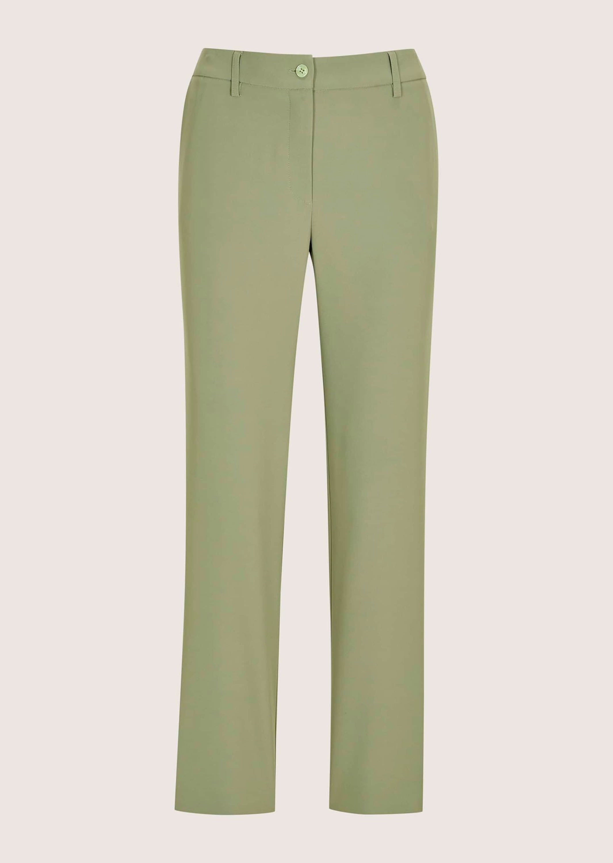 MADELEINE Stoffhose "Chinohose Elegante Stoffhose mit Formbund" Formbund mit Gürtelschlaufen