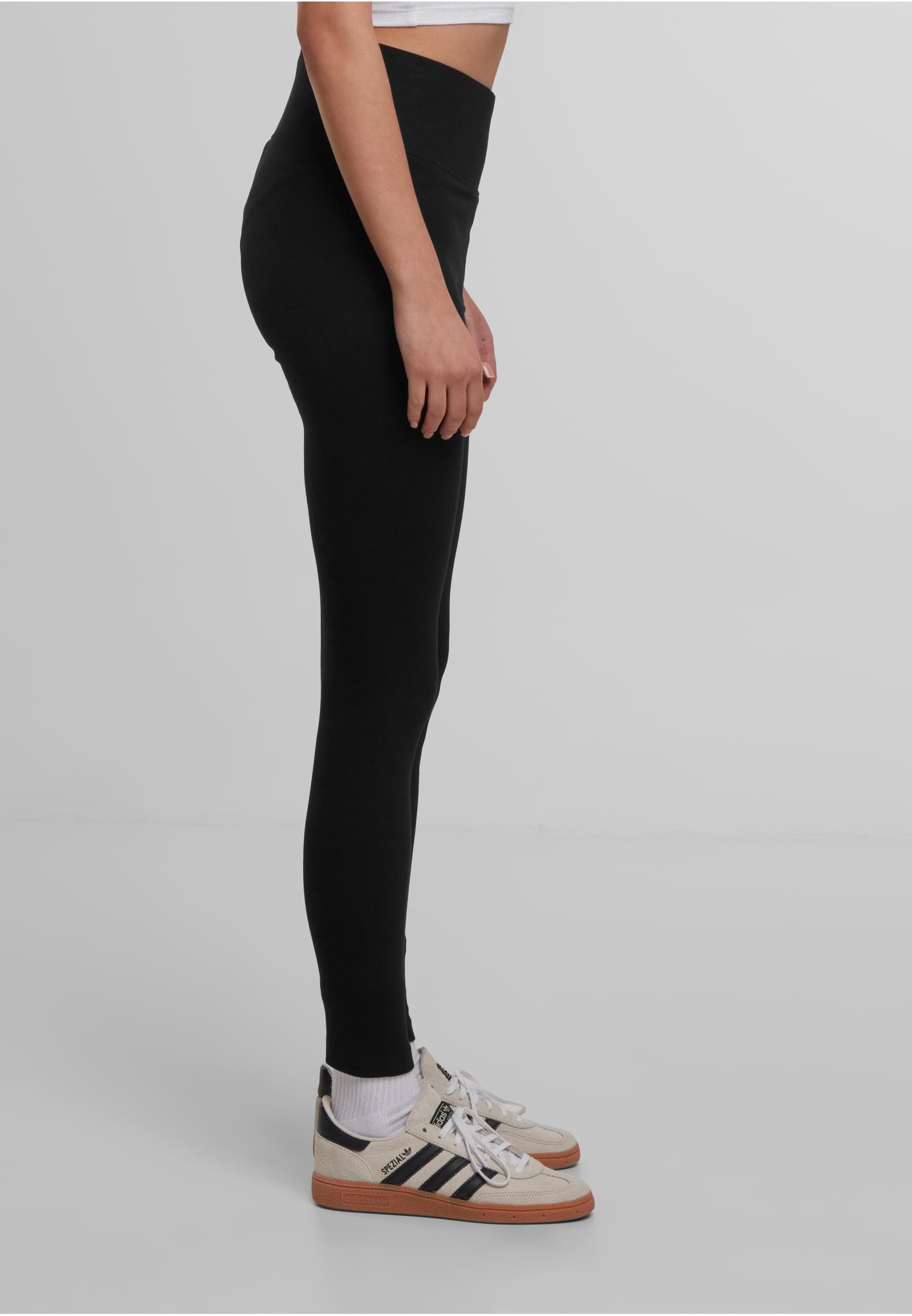 URBAN CLASSICS Leggings »Urban Classics Damen Ladies High Waist Jersey Leggings 2-Pack«, (1 tlg.)