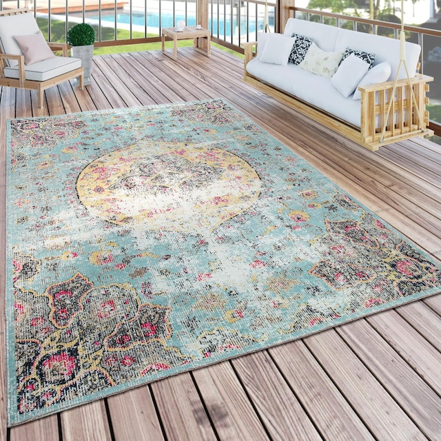 Paco Home Teppich »Artigo 401«, rechteckig, Kurzflor, Orient-Optik, Vintage  Design, In- und Outdoor geeignet auf Rechnung | BAUR