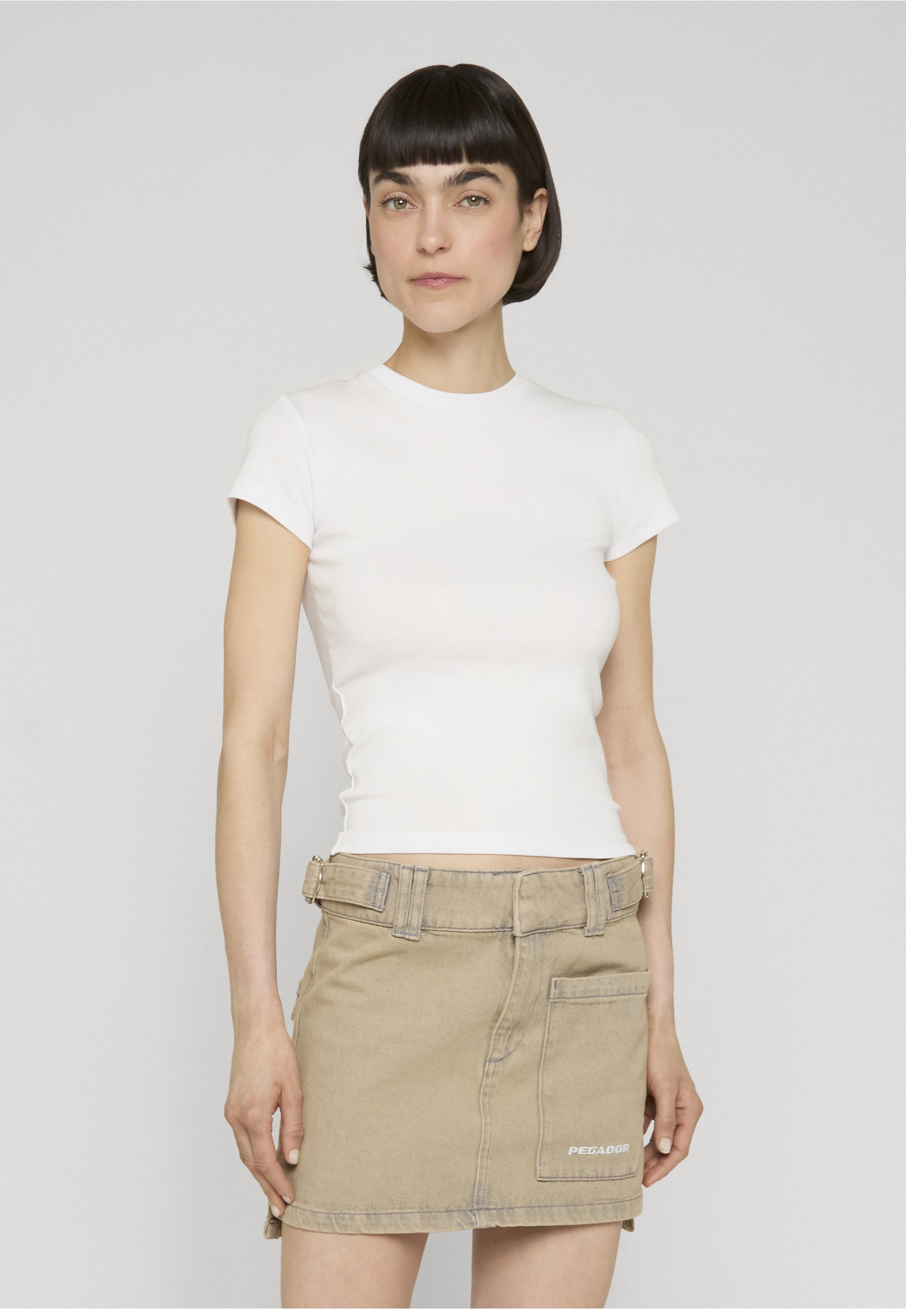 URBAN CLASSICS T-Shirt »Urban Classics Ladies Short Slim Tee 2-Pack« 1
