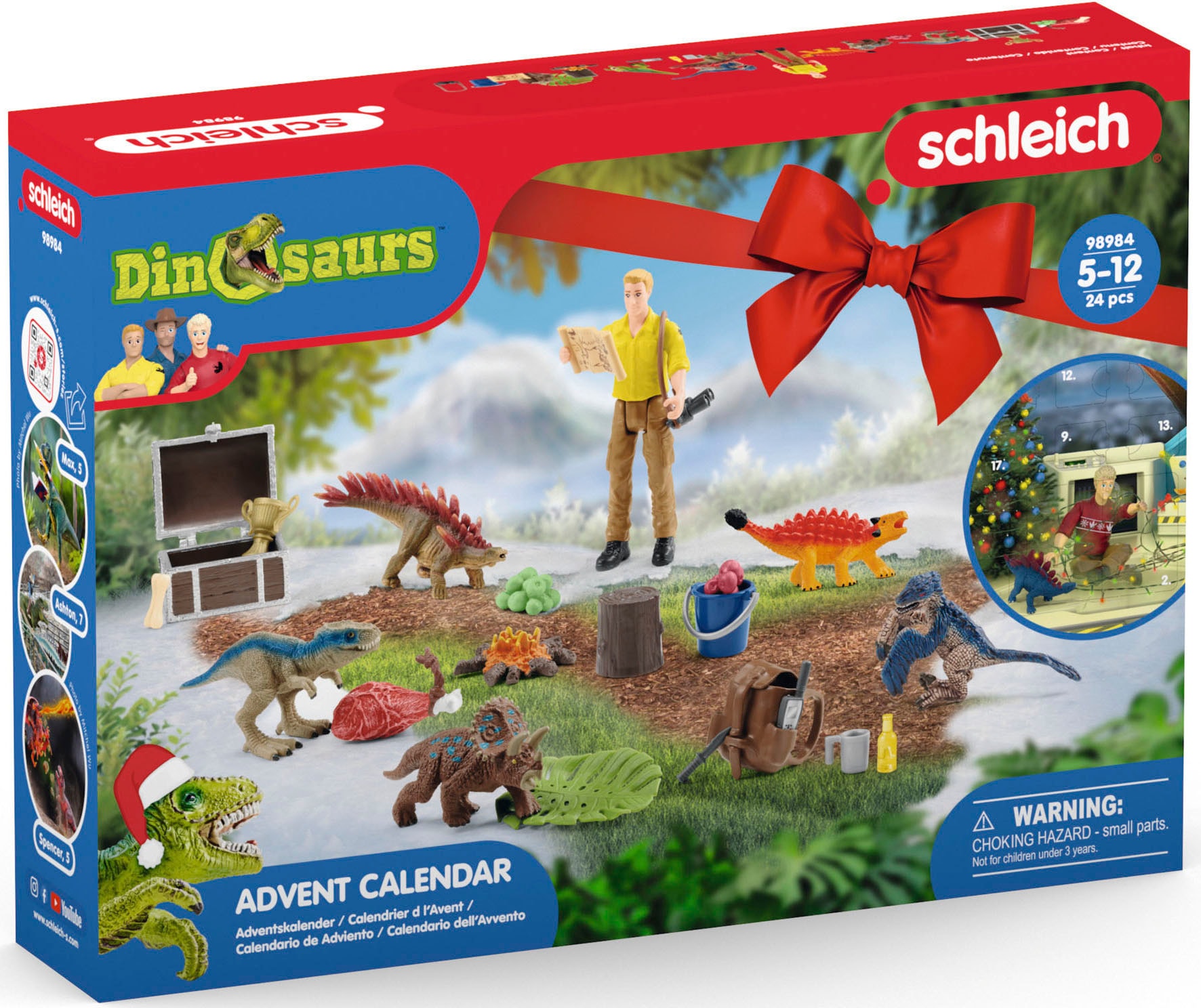 Schleich® Spielzeug-Adventskalender »DINOSAURS 2023«, ab 5 Jahren